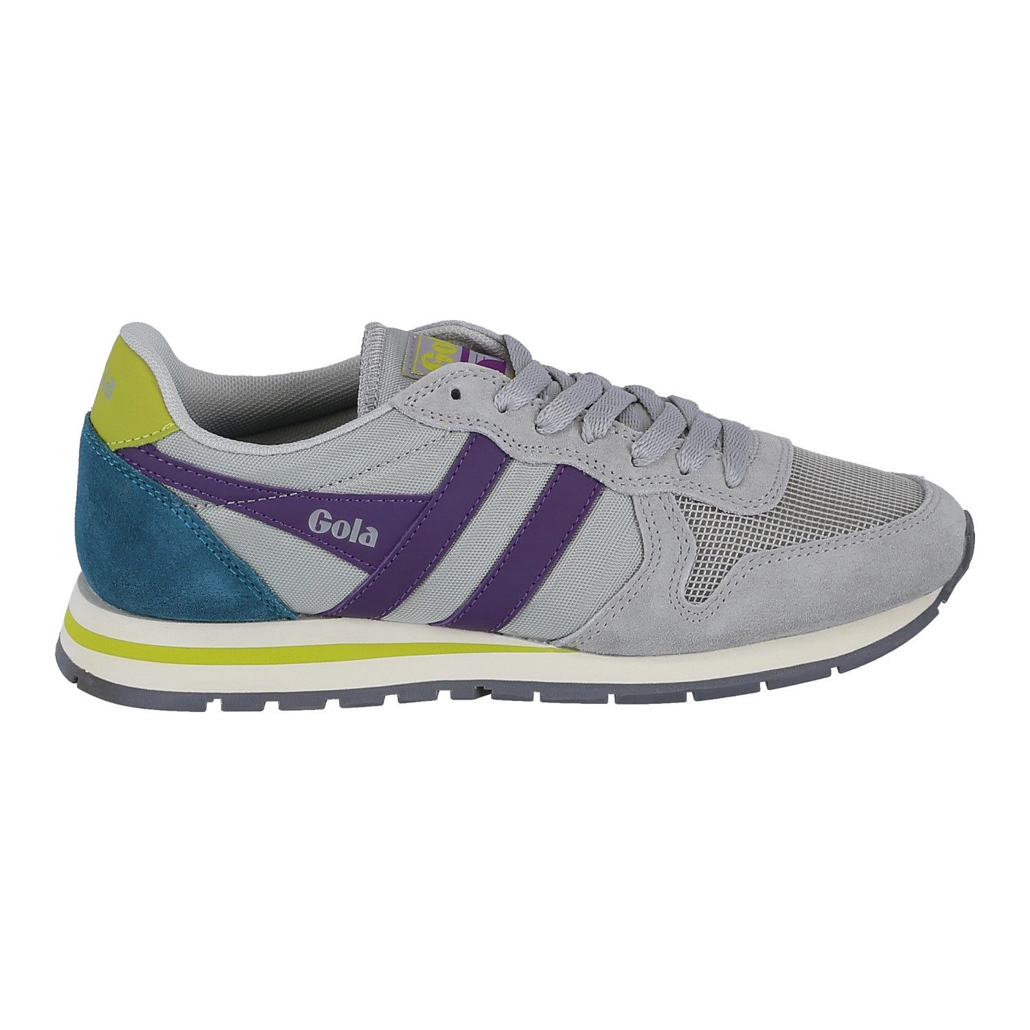 Gola Daytona hellgrau/violett/lime Damen Sneaker günstig online kaufen