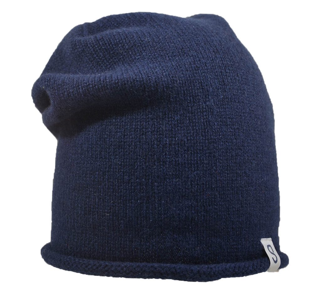 hammecenter Beanie Kaschmir Beanie mit Rollrand gestrickt in Deutschland