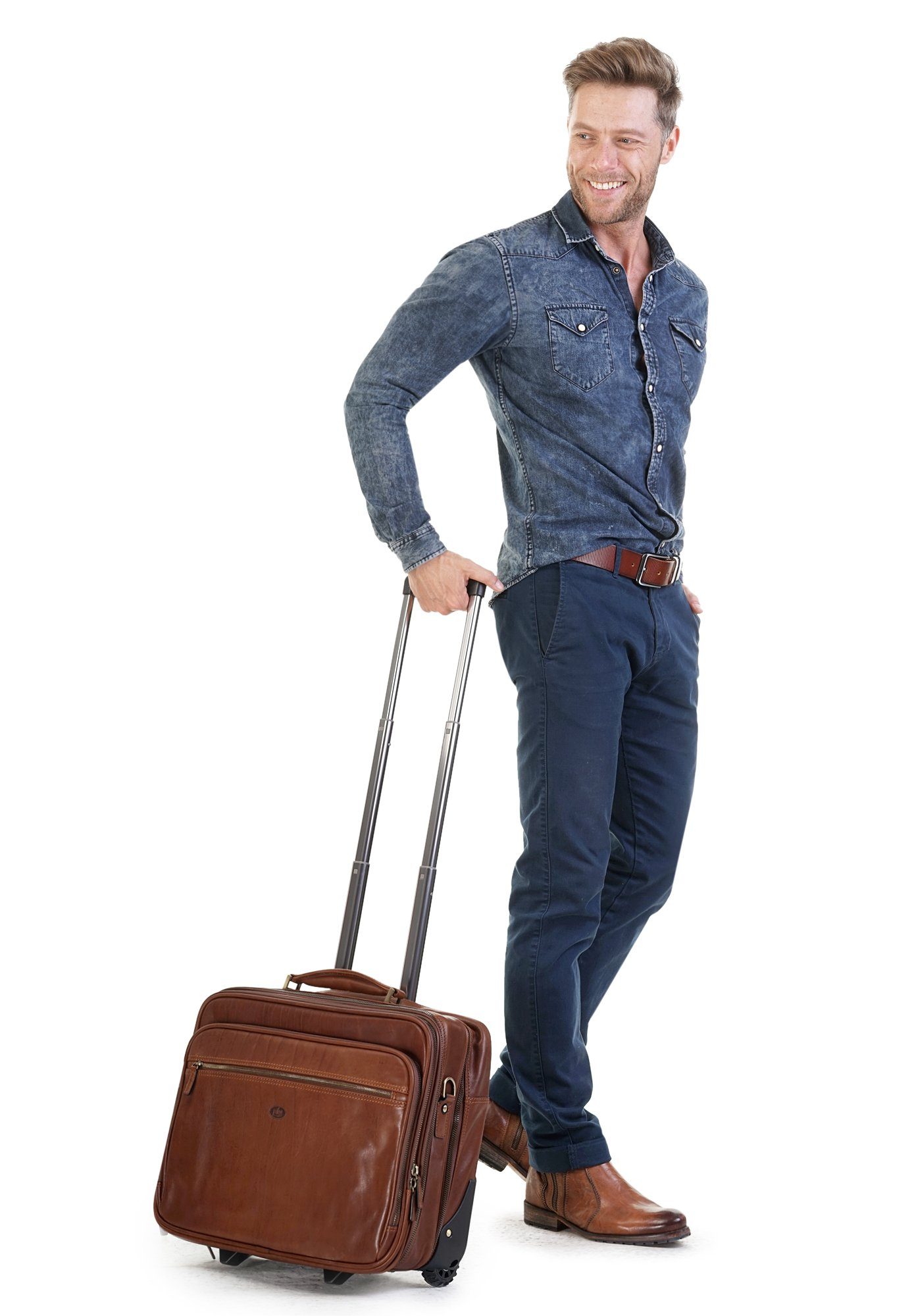 Piké Weekender FERRARA, echt Leder