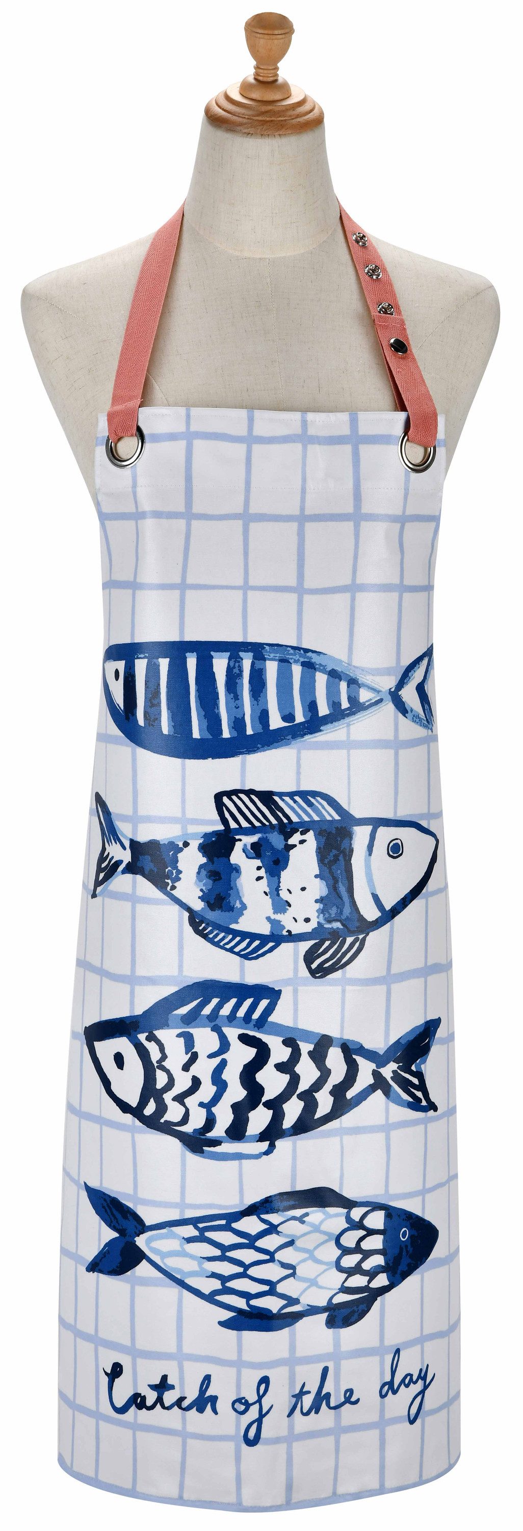 Ulster Weavers Kochschürze Catch of the Day, (1-tlg., 1-teilig), PVC beschichtete Kochschürze 100% Baumwolle mit PVC-Überzug ca.59x81cm