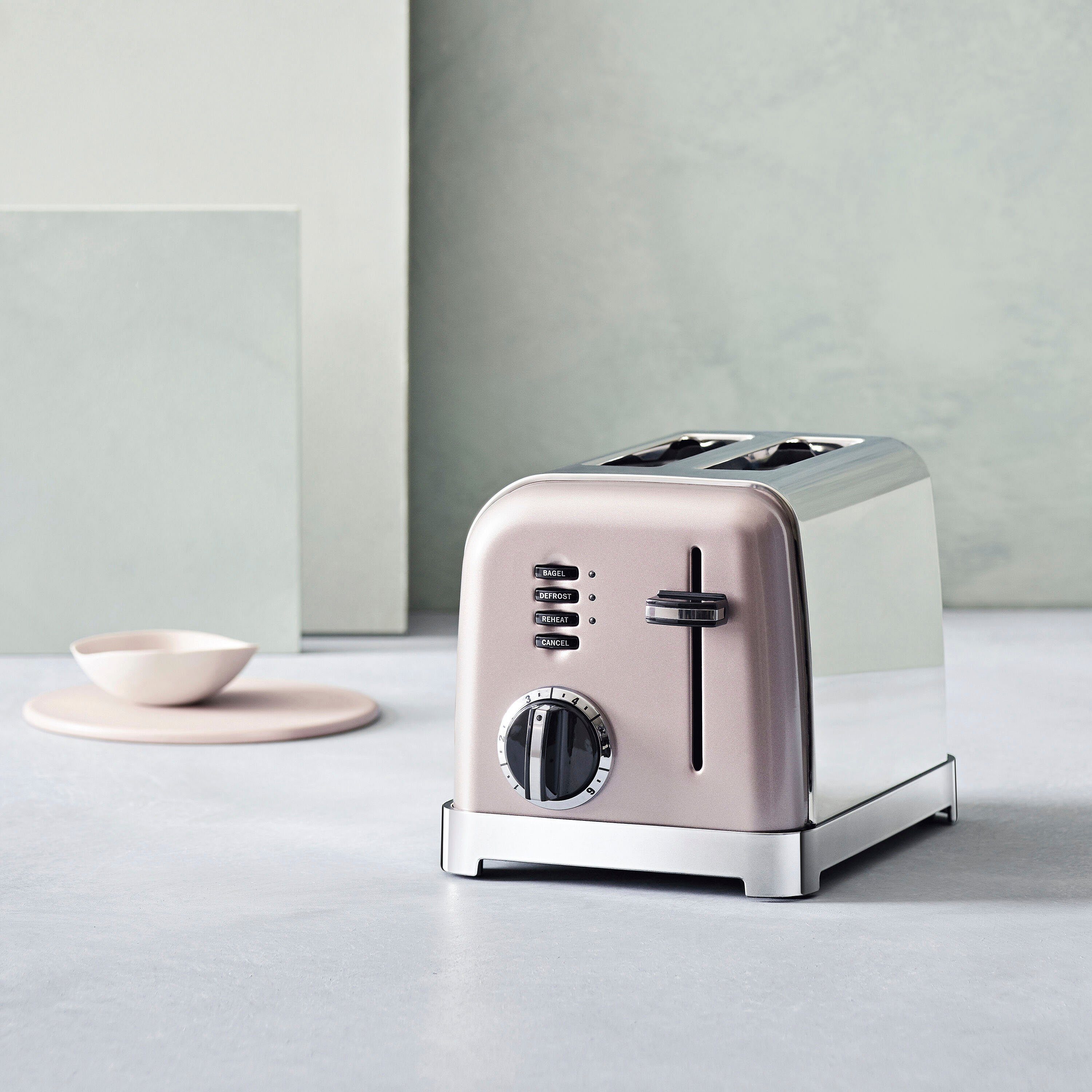 extra W, breite Retro für Toaster Cuisinart Toastschlitze, 2 Scheiben, 900 CPT160PIE, Design