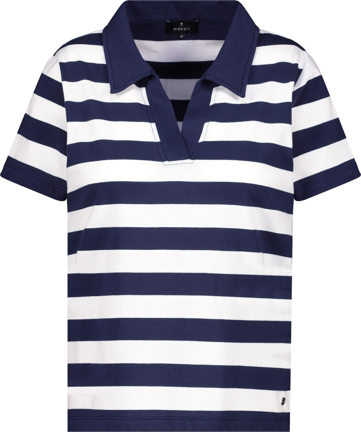 Monari Poloshirt Monari Damen Gestreiftes Polo günstig online kaufen