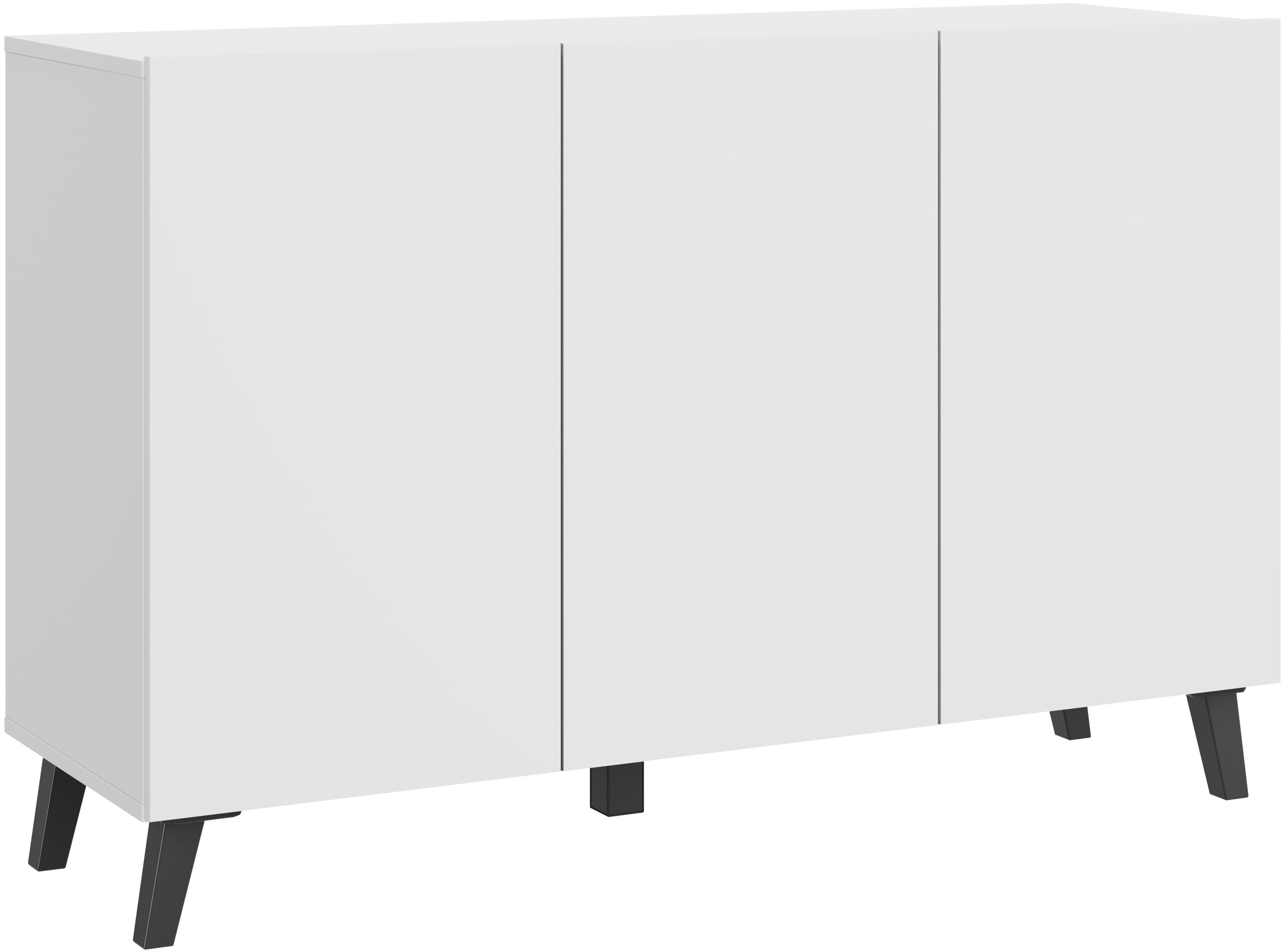 Home affaire Sideboard SIDEBOARD PHUKET II, Stilvolle, grifflose Kommode, Breite 120cm (1 St), Mit 6 Fächern und höhenverstellbaren Einlegeböden
