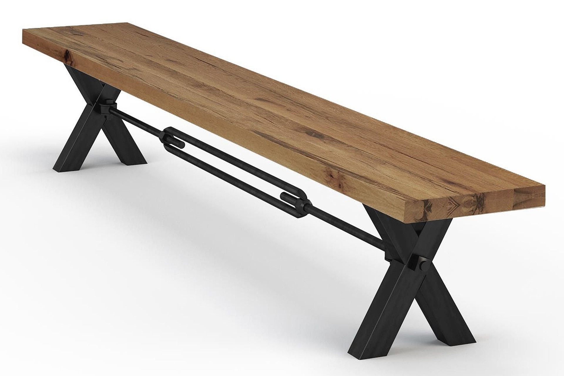 Bodahl Sitzbank Roma, 160/180/200/220/240 cm, passend zum Esstisch Roma, Eiche massiv