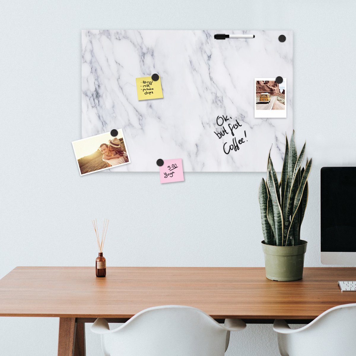 Navaris Tafel Navaris Magnettafel Magnetpinnwand Memoboard zum Beschriften günstig online kaufen