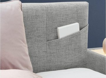 Jockenhöfer Gruppe Boxspringbett Nora erhältlich in den Größen 100,120 & 140cm, mit Topper und höhenvariablem Kopfteil