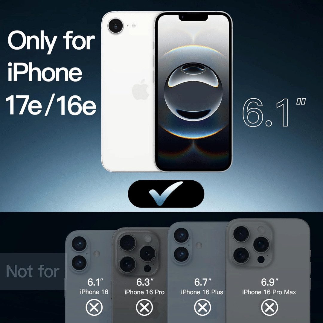 SmartUP Smartphone-Hülle für iPhone 17e Transparent Silikon Ultra Slim Case Handyhülle 6,1 Zoll, Silikon Schutzhülle mit Kameraschutz – Bild 2 von 5