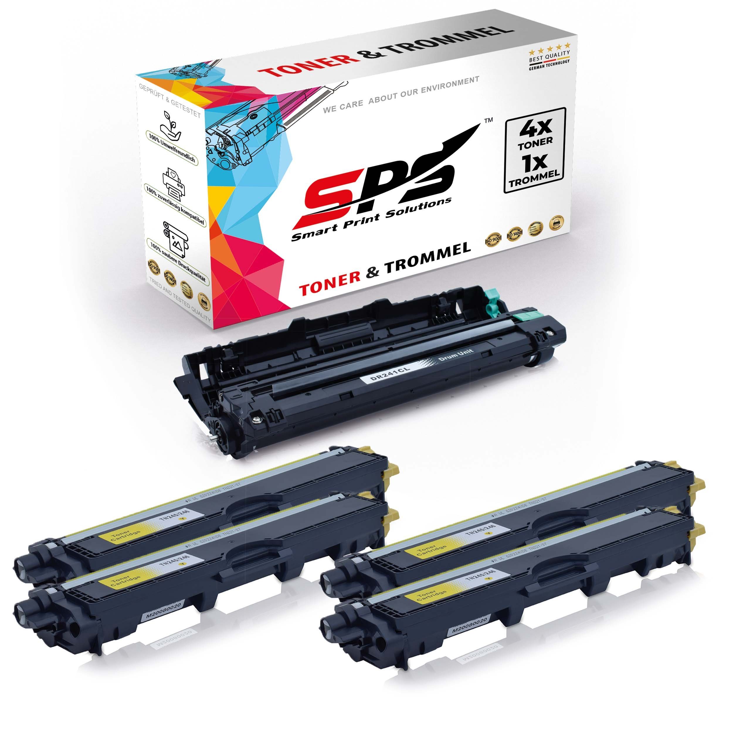 SPS Tonerkartusche Kompatibel für Brother DCP-9017CDW DR-241CL TN-245, (5er Pack)