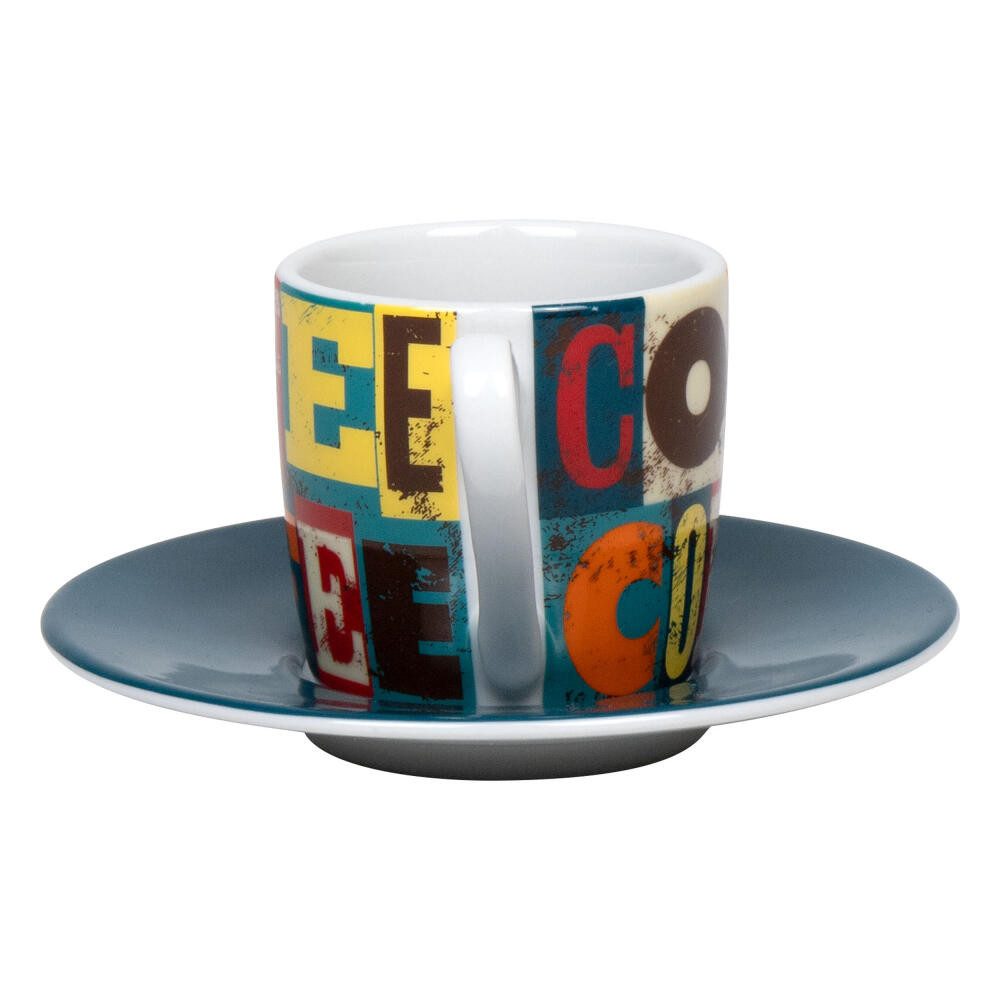 Könitz Espressotasse Coffee Squares, 85 ml, Porzellan