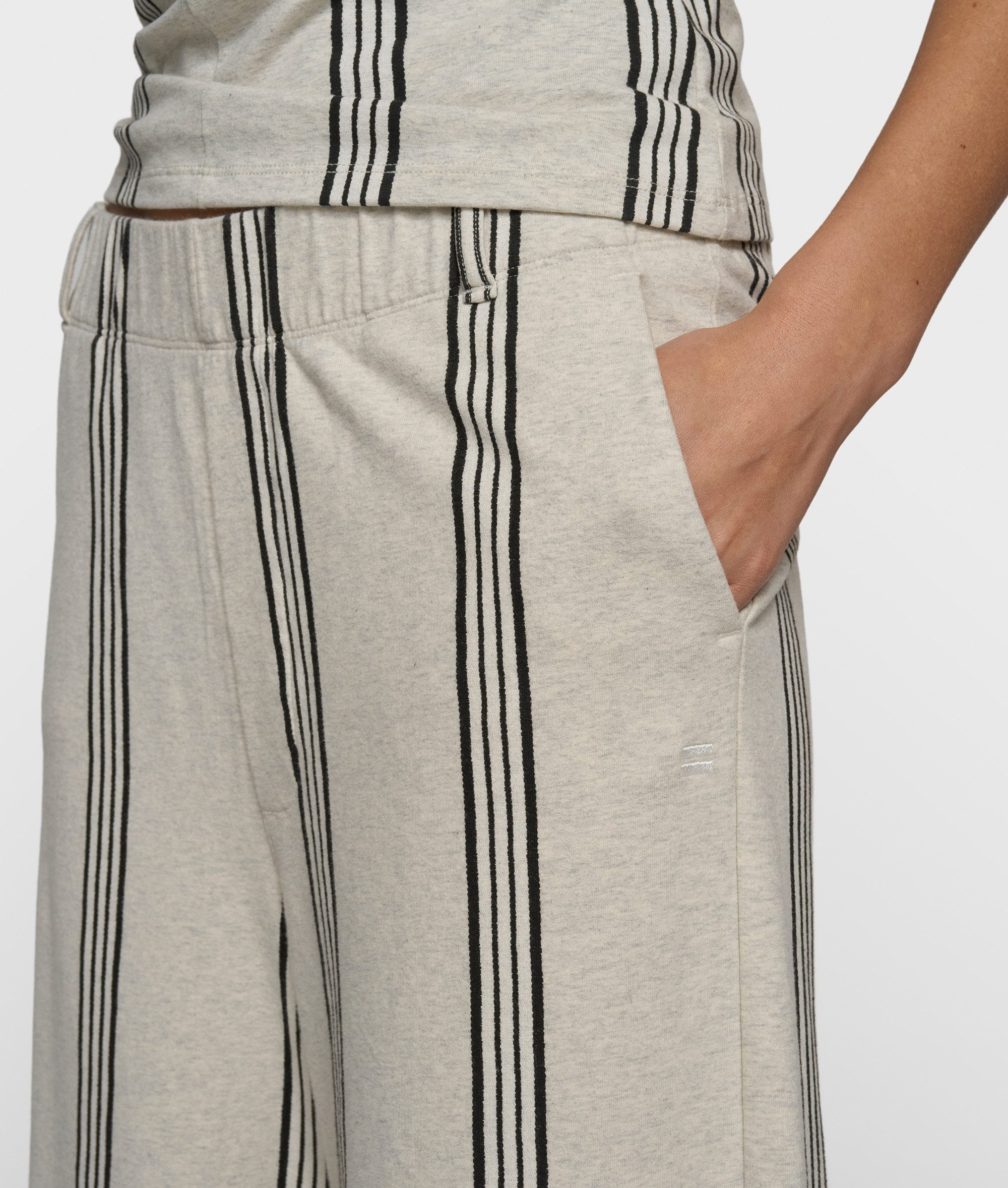 10DAYS 5-Pocket-Hose wide leg jogger stripes