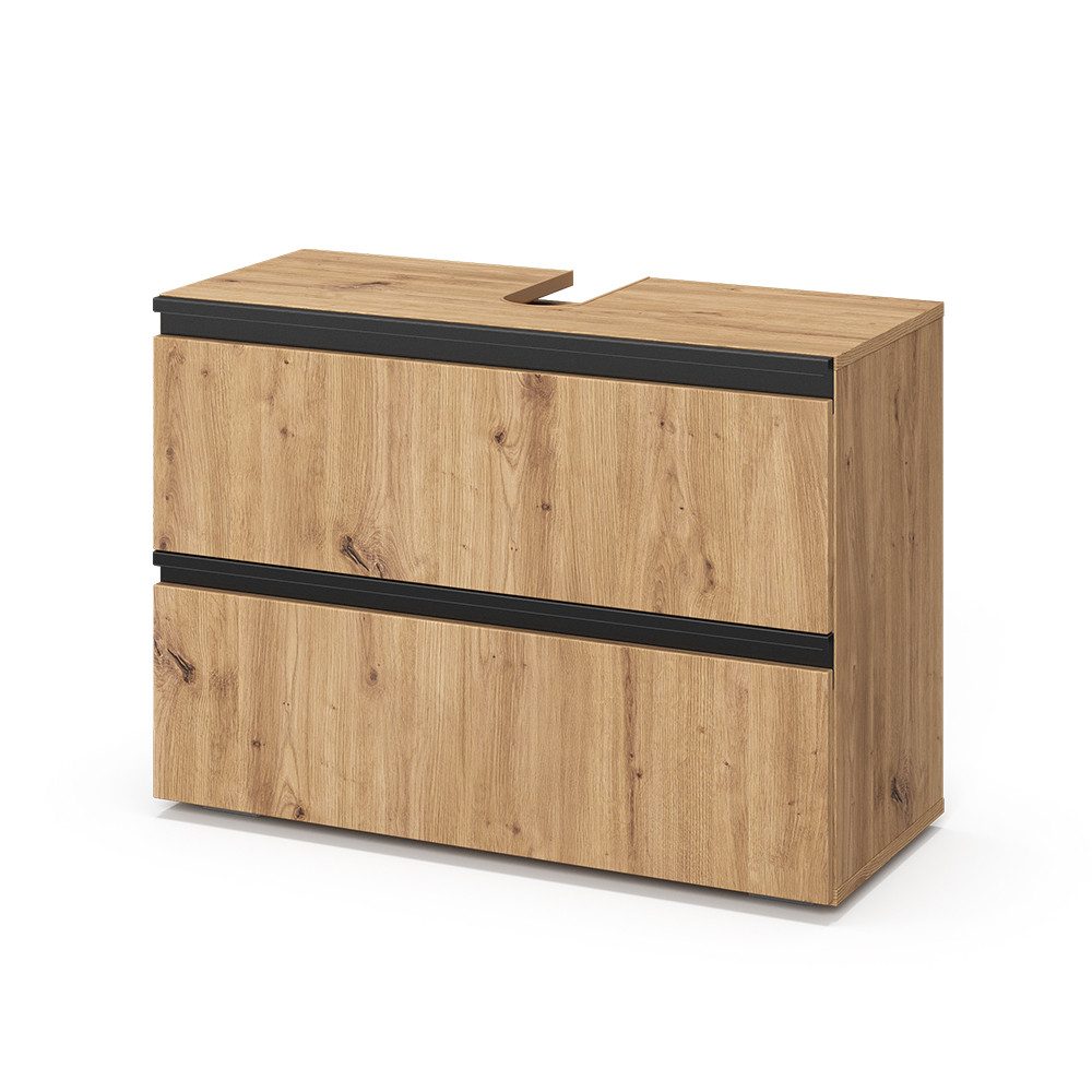 Vicco Waschbeckenunterschrank Torren, Artisan, 80 x 58 cm mit 2 Schubladen (1-St)