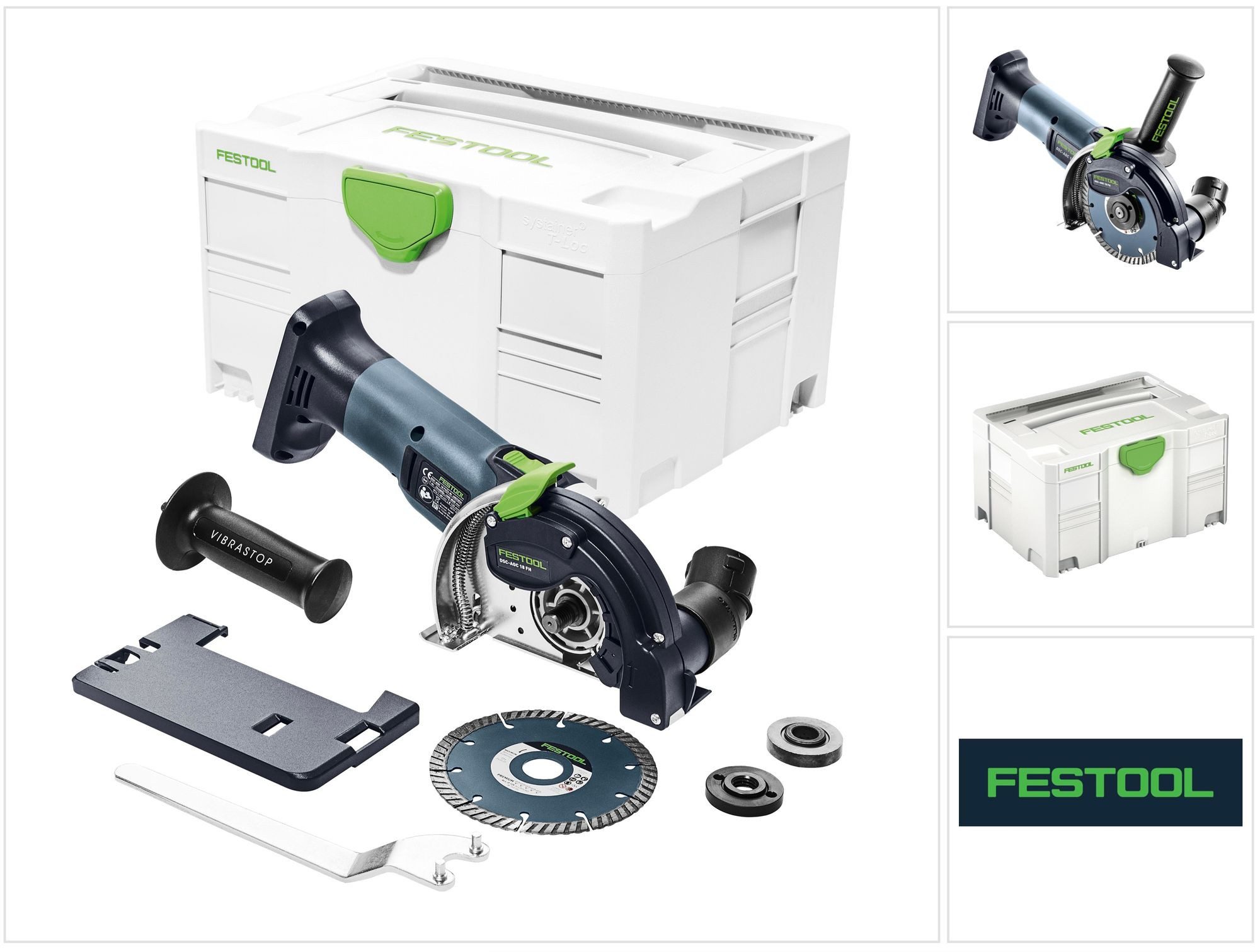 FESTOOL Winkelschleifer DSC-AGC 18-125 FH Li EB-Basic Akku Freihandtrennsystem 125mm 18V Brus