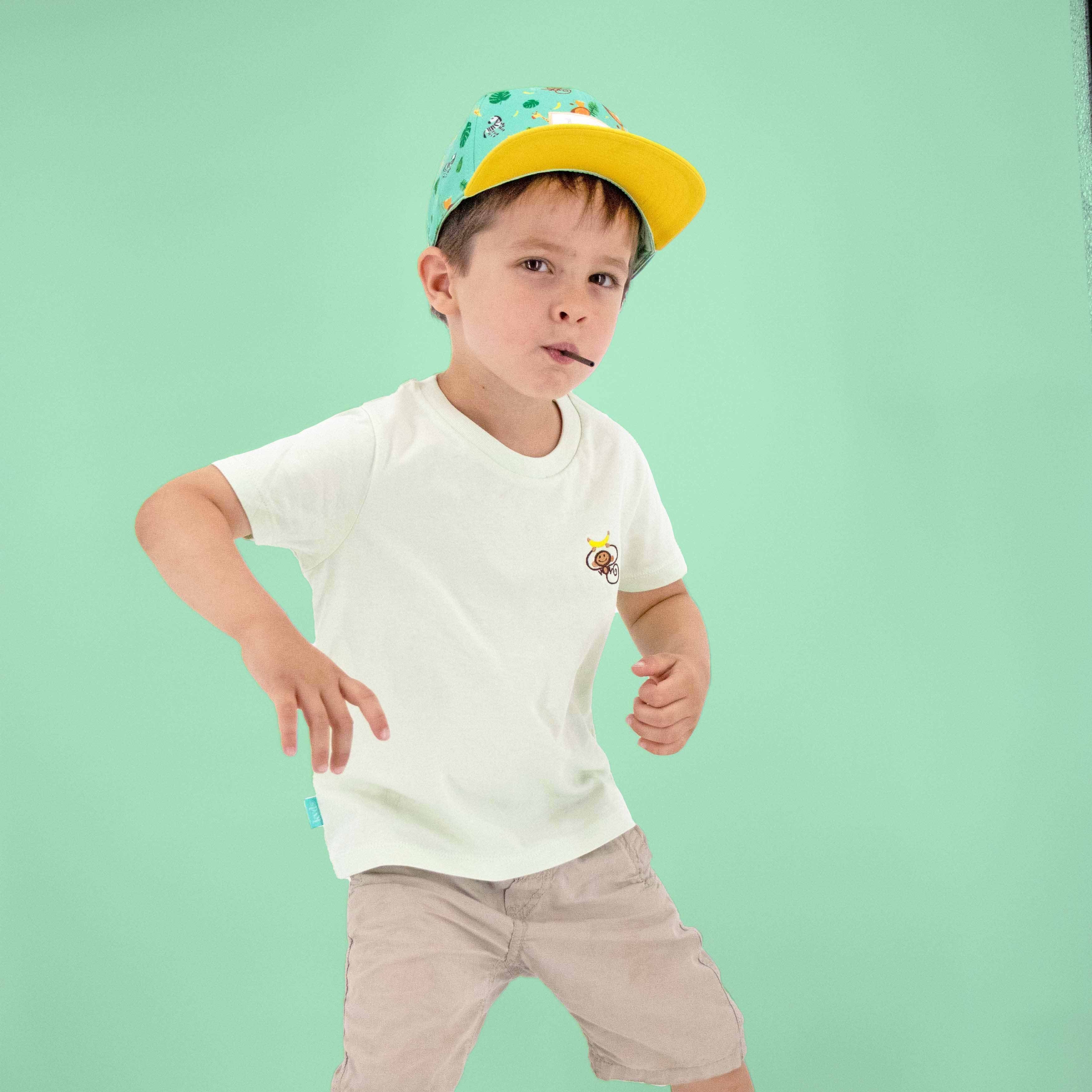 Nachhaltiges Kinder ab Bio-Baumwolle T-Shirt aus für 100% Mädchen kyds Jahren Safari, T-Shirt und 3 Jungs