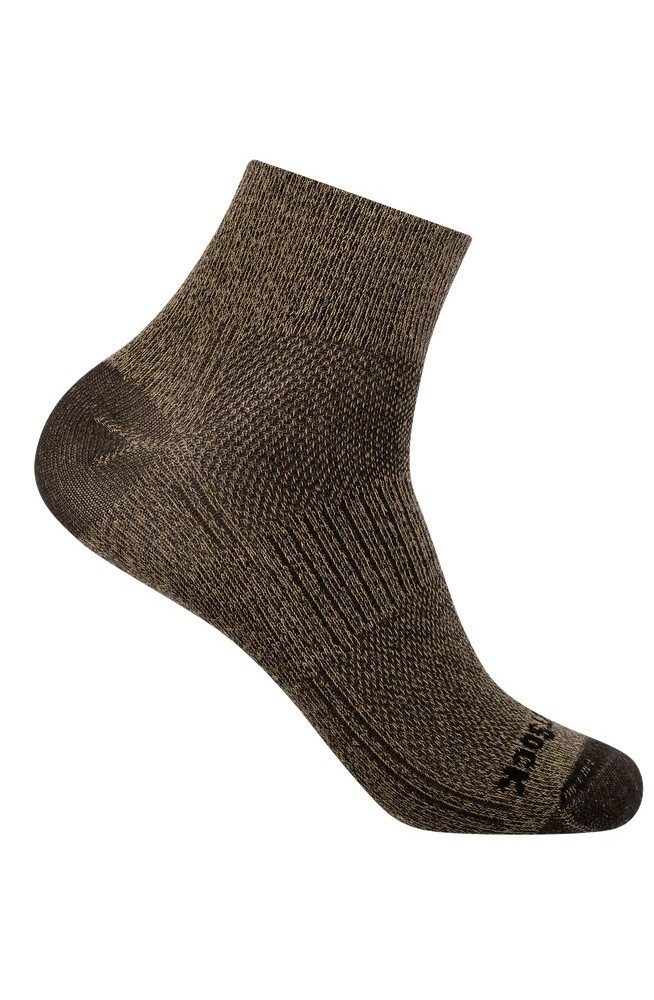 Sportsocken Quarter Coolmesh II (dünn, atmungsaktiv, bequem) khaki - 1 Paar