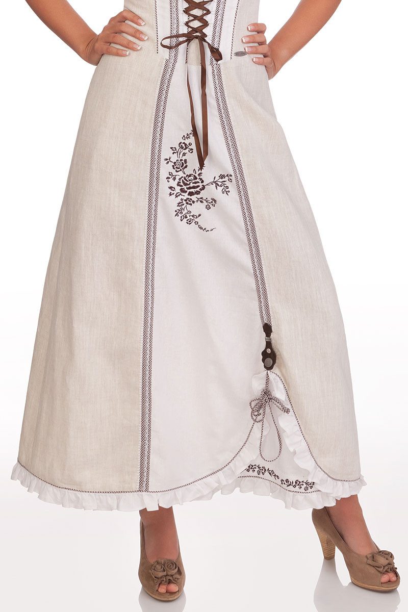 Spieth & Wensky Dirndl Landhauskleid - ASMARA - schwarz, natur – Bild 4 von 5