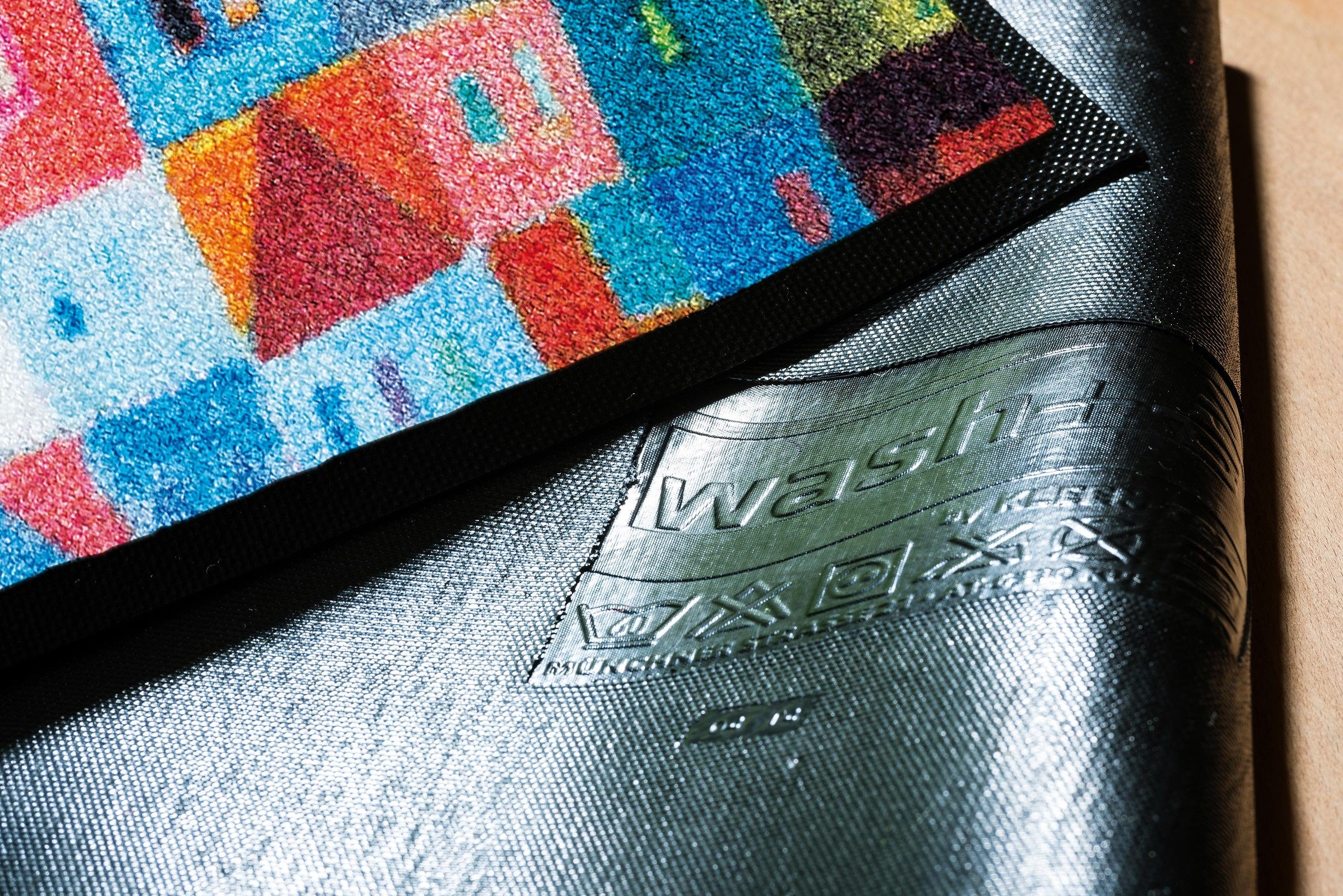 wash+dry by Kleen-Tex Fußmatte Colourful Houses, rechteckig, Höhe: 7 mm, Sc günstig online kaufen