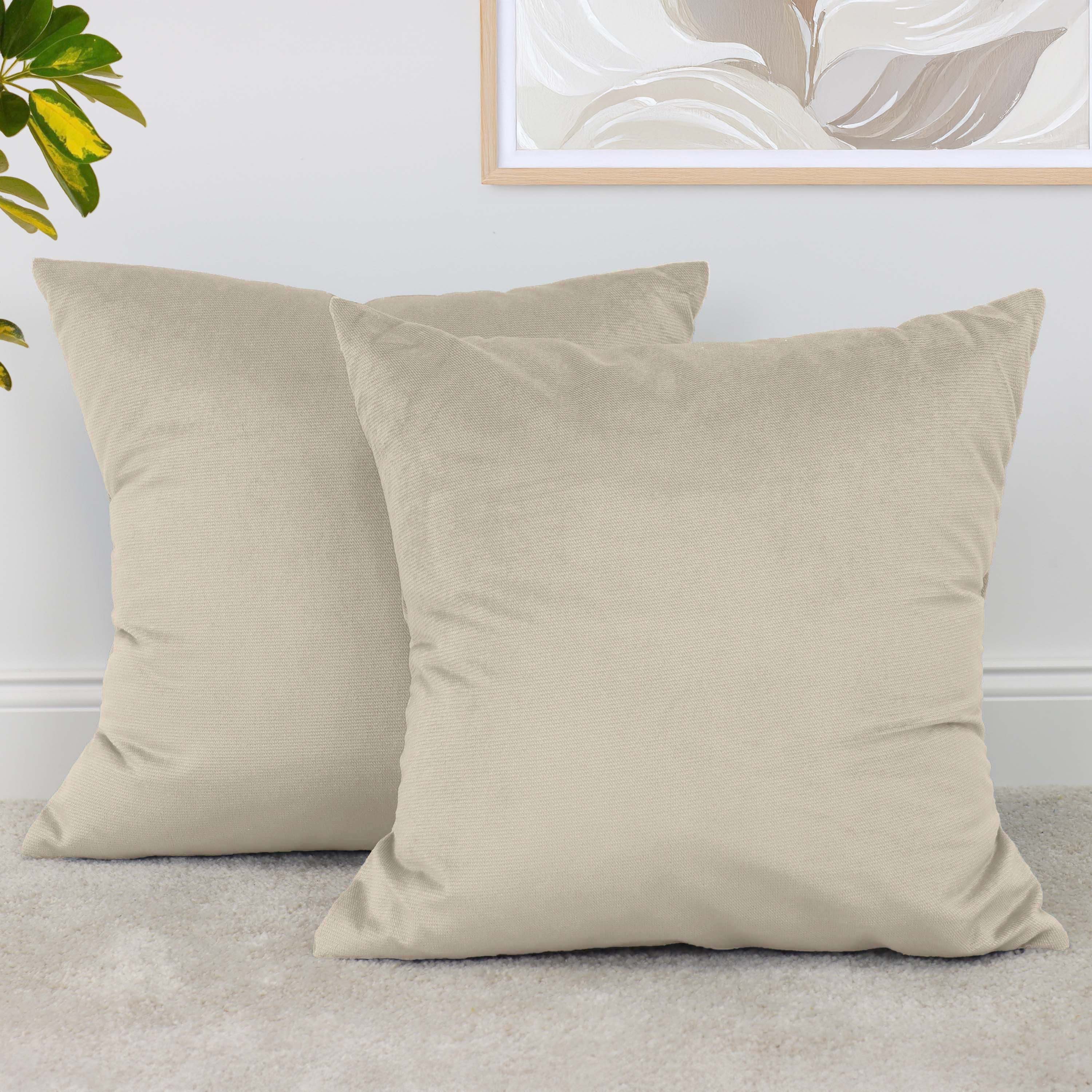 Amilian Dekokissen 2er Set - Kissen mit Füllung und Bezug - Sofakissen, Zierkissen, (2 Stück), 40x40 cm, Kopfkissen, Kuschelkissen mit Kissenfüllung