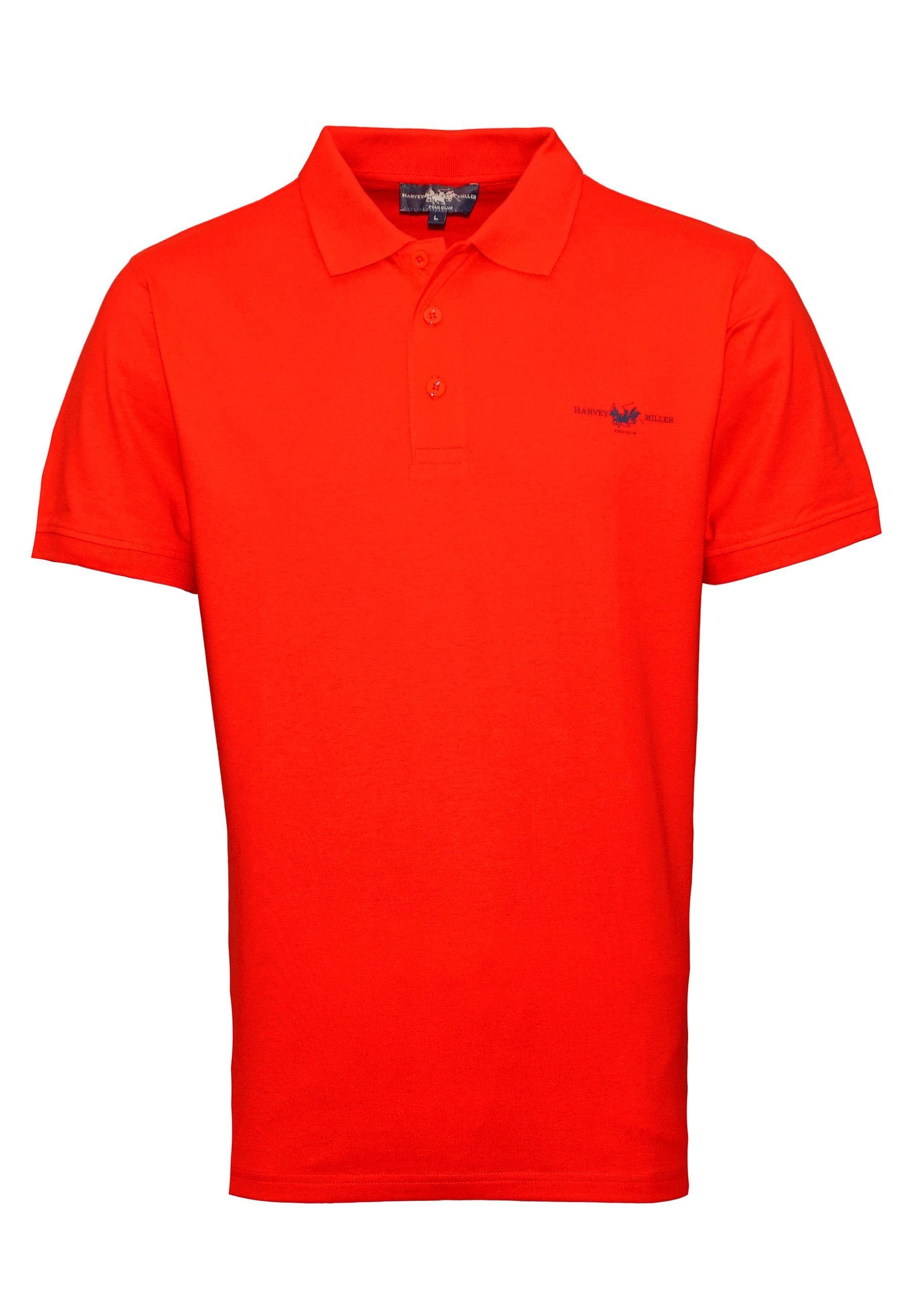 Harvey Miller Poloshirt Shirt Poloshirt (1-tlg) Jersey rot