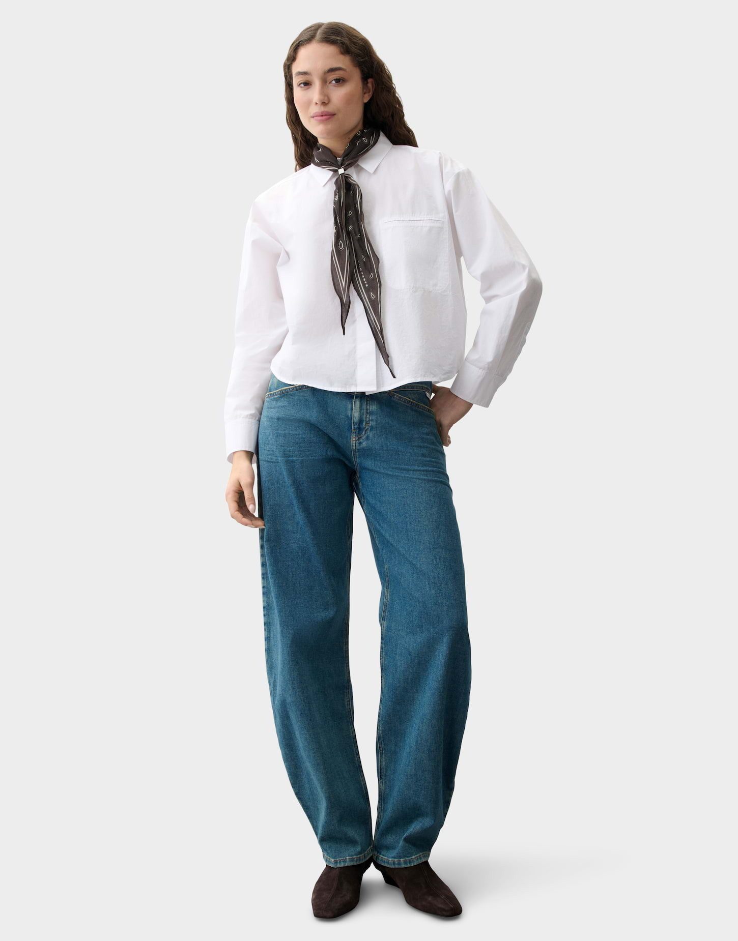 OPUS PANTS Halstuch Zartes Halstuch mit Schmuckperle