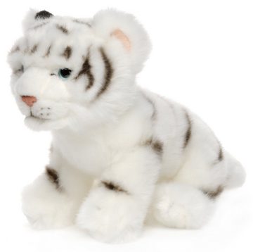 Uni-Toys Kuscheltier Tiger Baby, sitzend - Klassisch oder Weiß - 24 cm (Длина) - Plüschtier, zu 100 % recyceltes Füllmaterial