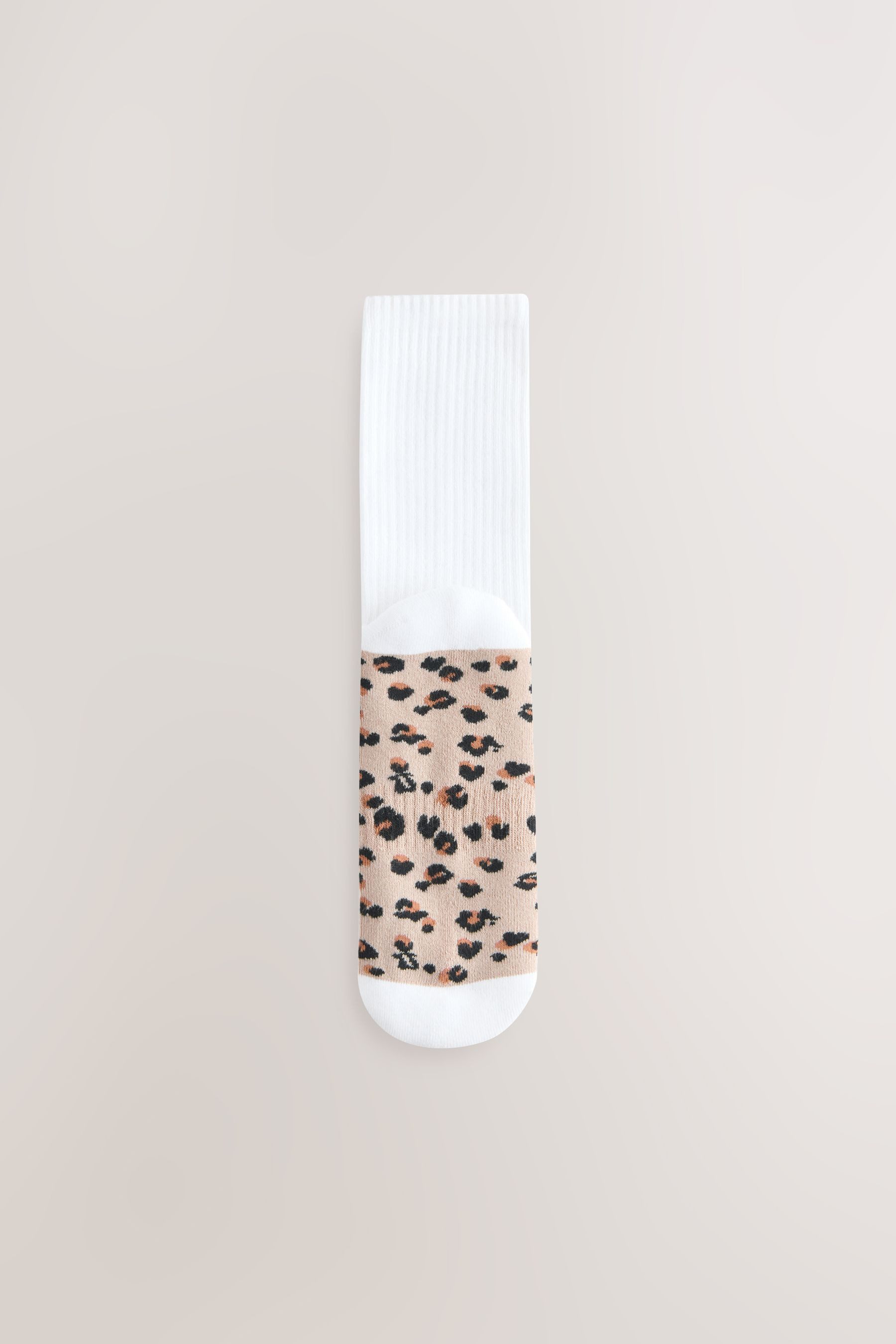 Next Kurzsocken Sportsocken mit Animalprint + Fußbett, 3er-Pack (1-Paar)