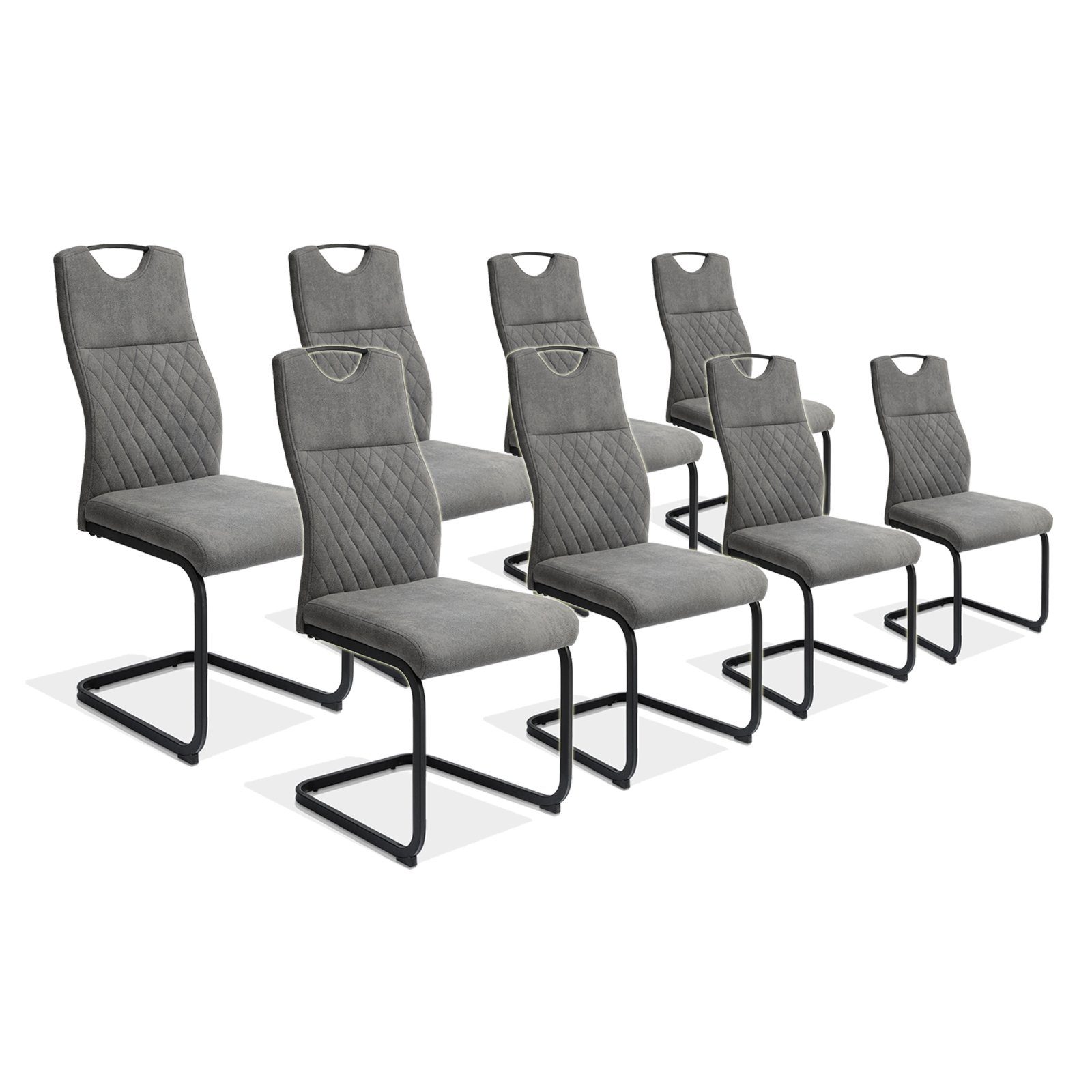 Jiexi Esszimmerstuhl Essstühle Stühle Freischwinger Bürostuhl gepolstert Mo günstig online kaufen