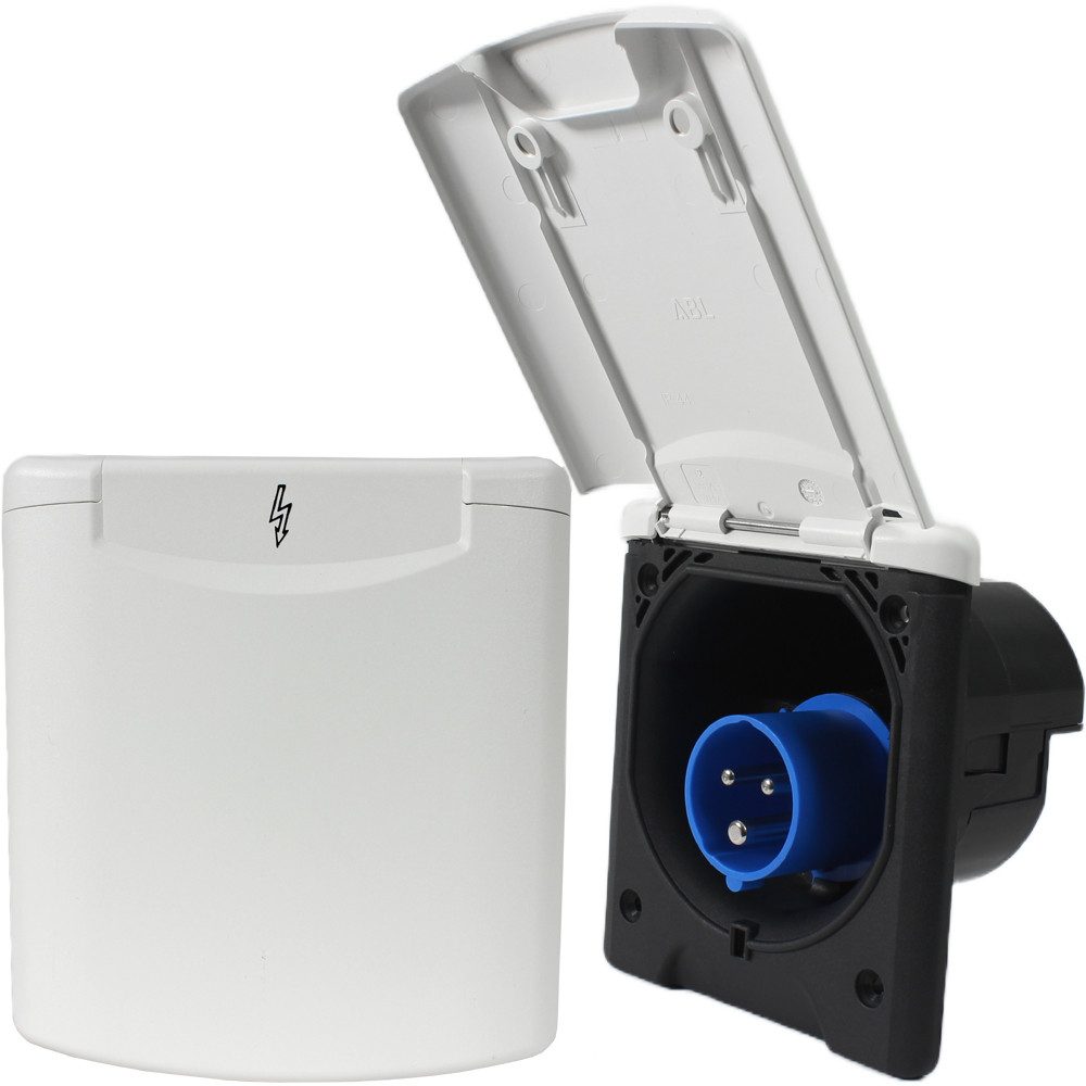 ABL Steckdose CEE Aussensteckdose Einspeisungssteckdose Einbausteckdose Wohnmobil