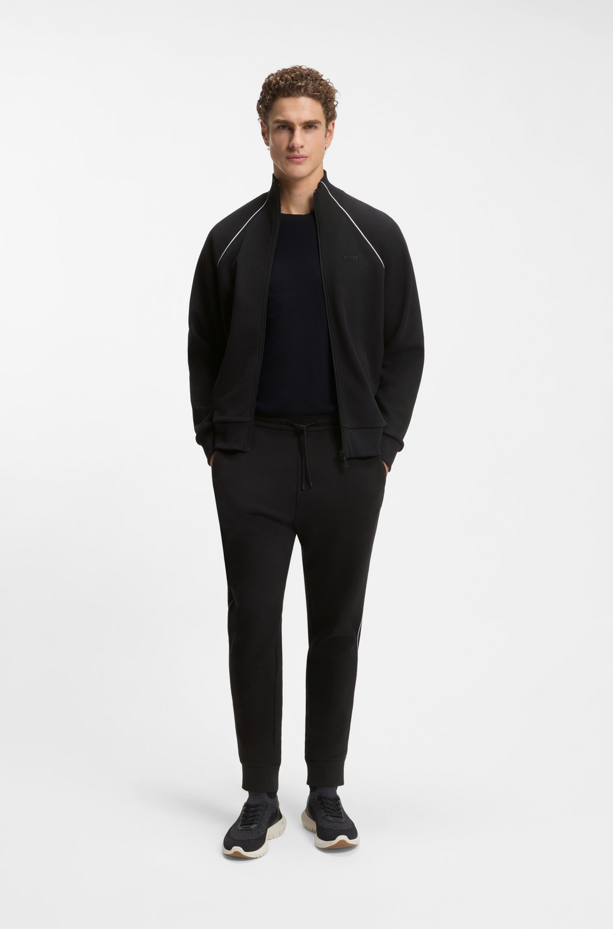 BOSS GREEN Trainingsanzug (Set, 2-tlg), Stehkragen, Regular Fit günstig online kaufen