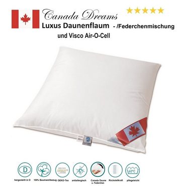 Kopfkissen Air-O-Cell Pure Classic Kissen Federn Daune Air-O-Cell Schaum Stäbchen, Canada, Rückenschläfer, Seitenschläfer, leichte Stützfunktion durch die Air-O-Cell Stäbchen, Viscoschaum