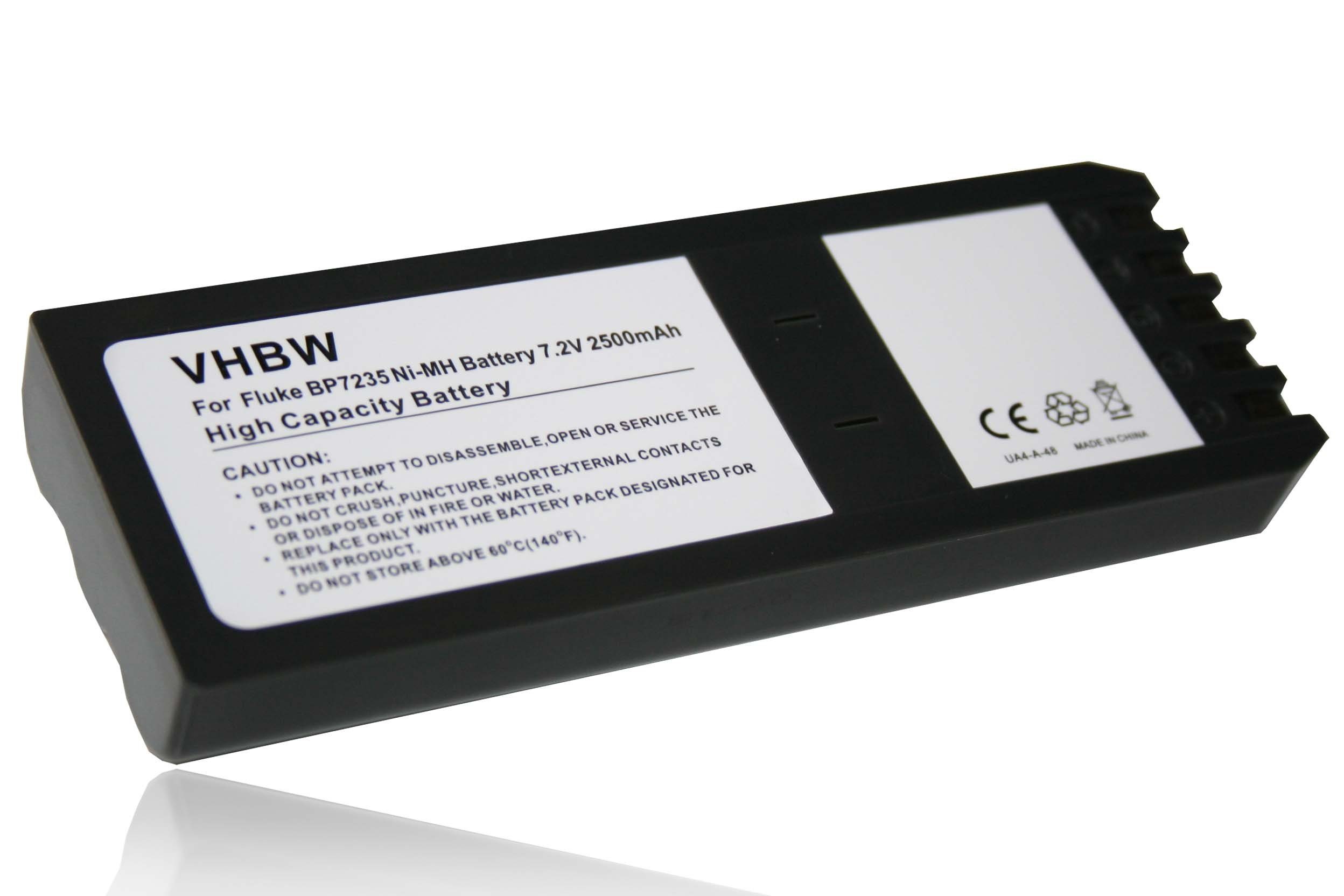 vhbw kompatibel mit Fluke DSP-4100, DSP-4300, Impulse 6000D, Impulse 7000DP Akku NiMH 2500 mAh (7,2 V)