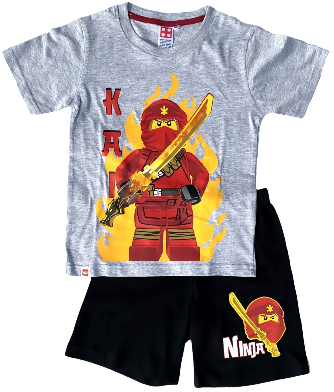 LEGO® Pyjama Lego® NINJAGO Pyjama Shorty Ninja Schlafanzug Jungen + Mädchen Lego Jungen Pyjama