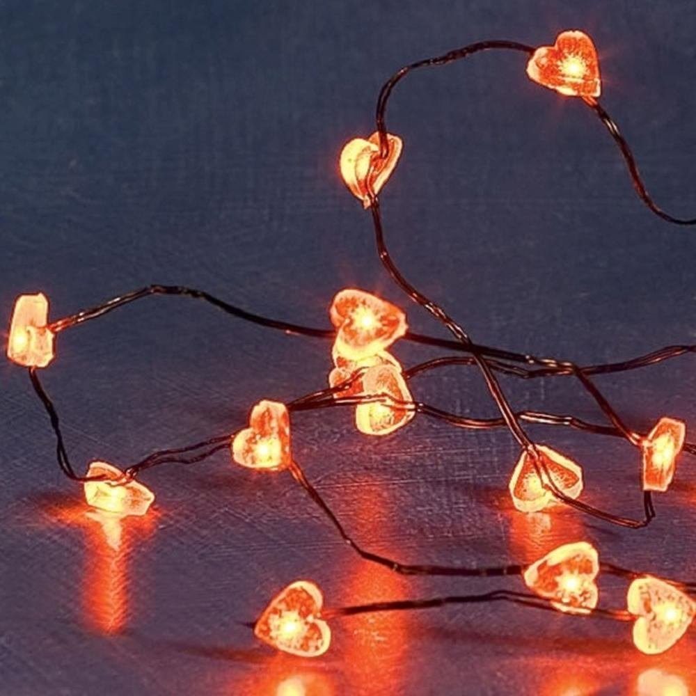 KONSTSMIDE LED-Lichterkette 1267-550 LED Lichterkette Herz 20er rot Hochzeit