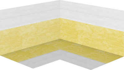 Sakret Silikon Bodenfliese Sakret Dichtecke innen weiß-gelb, Gelb