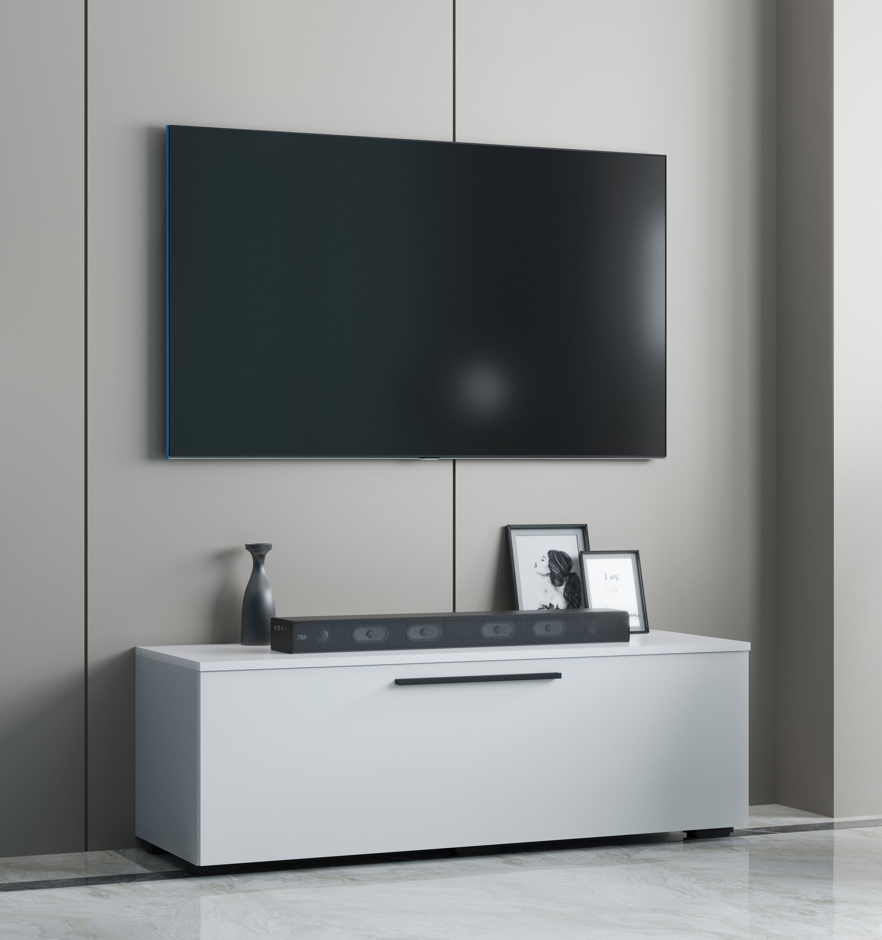 VCM TV-Board TV Möbel Wohnzimmer Arila H. 39 x B. 115 x T. 40