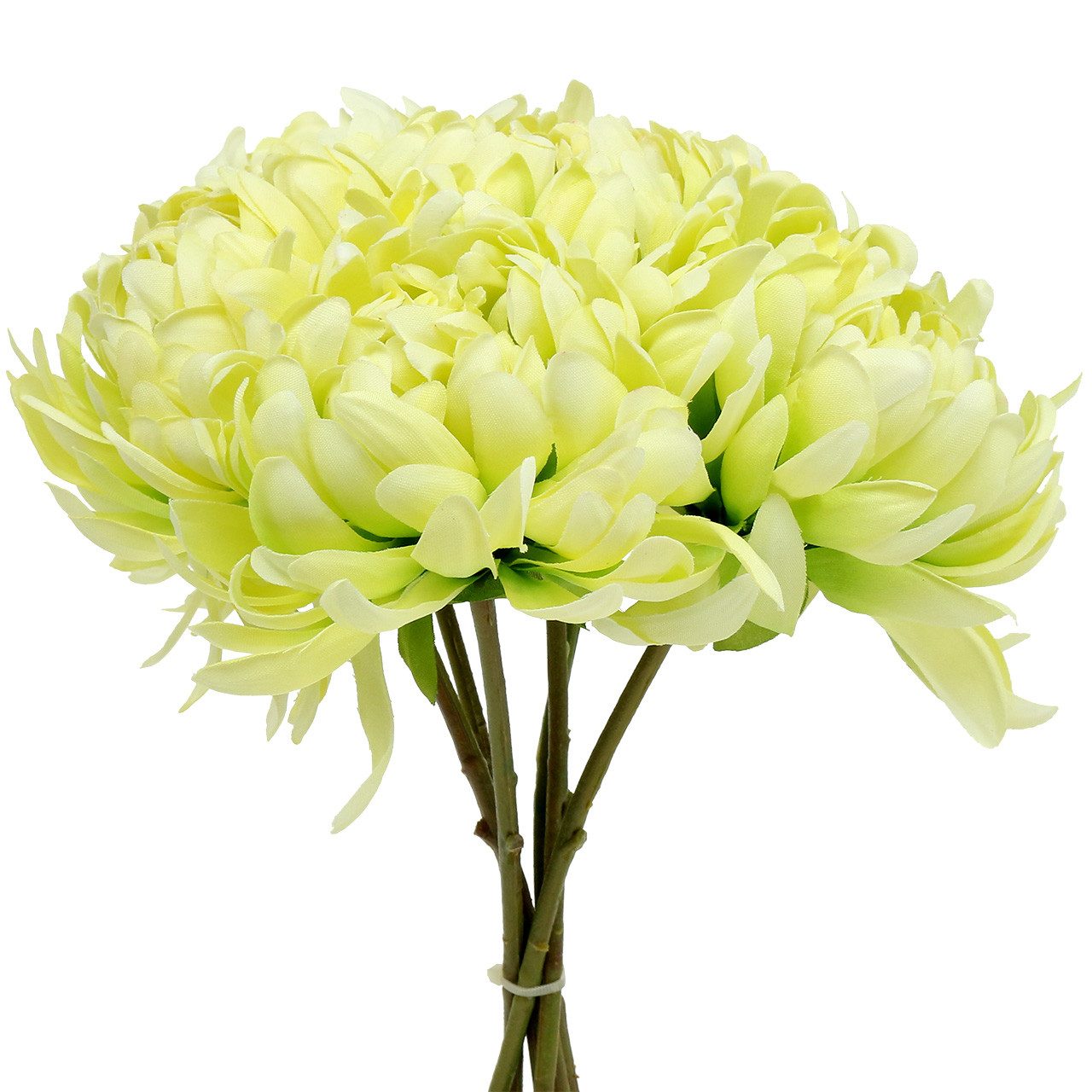 Kunstblume Strauß künstliche Chrysanthemen Creme Gelb günstig online kaufen