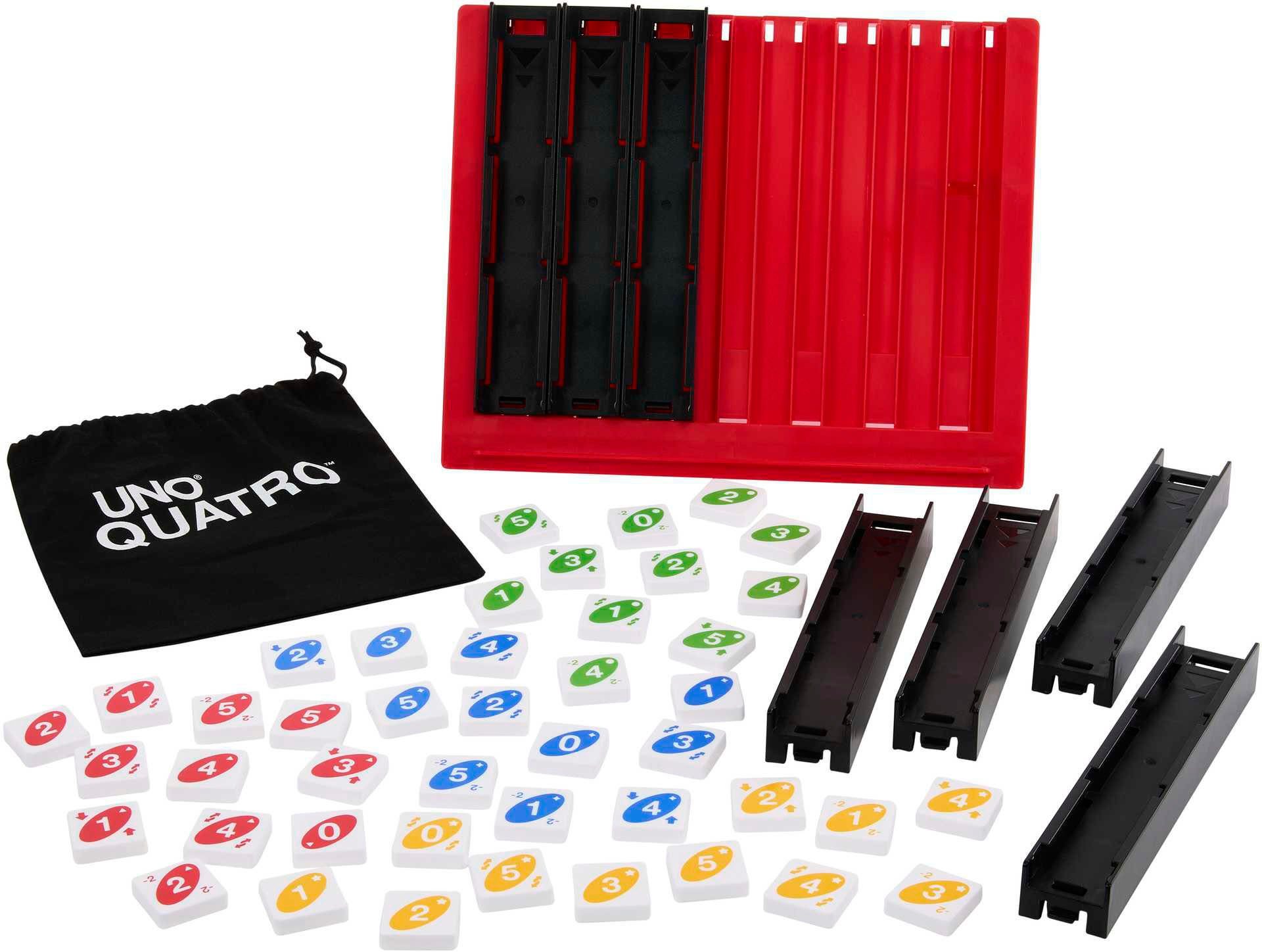 Mattel games Spiel UNO Quatro, Familienspiel