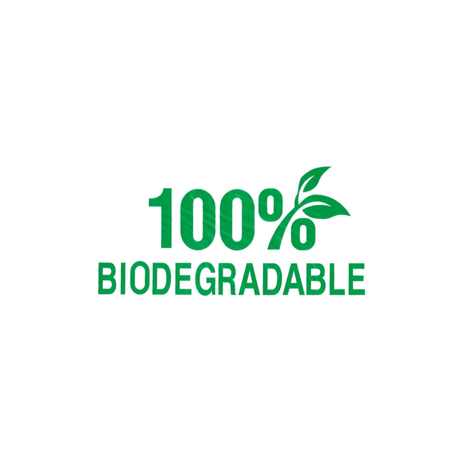 Einkaufsbeutel 1000 Hemdchentragetaschen Aufhängelasche, geblockt, weiß, Bio-Folie mit (60), Stück (30+18×60 cm), 100% gelochter aus Biodegradable