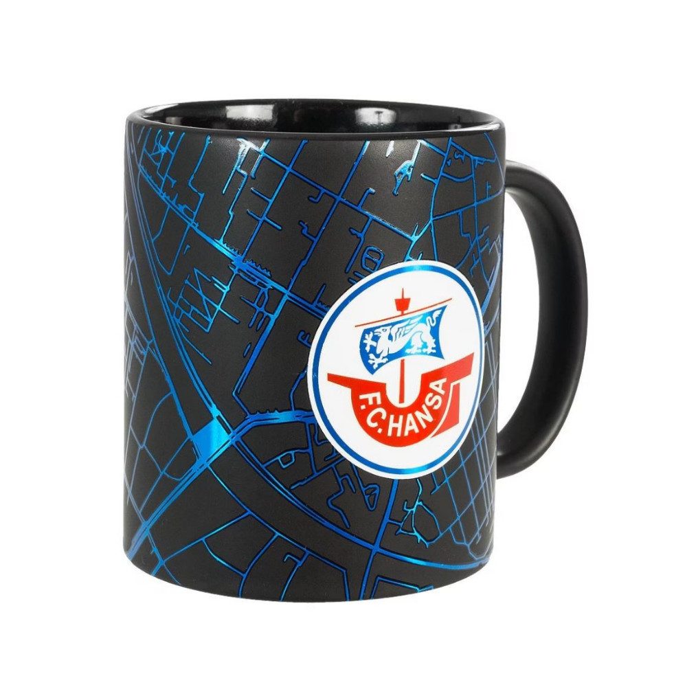 FC Hansa Rostock Becher Hansa Rostock Tasse Metallic, Keramik