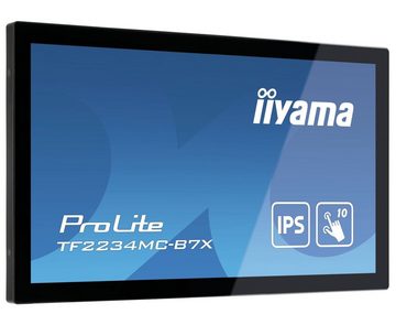 Iiyama 54.6cm (21,5) TF2234MC-B7X 16:9 M-Touch HDMI+DP IPS TFT-Monitor (1920 x 1080 px, Full HD, 8 ms Reaktionszeit, IPS, Touchscreen, Eingebautes Mikrofon, HDCP)
