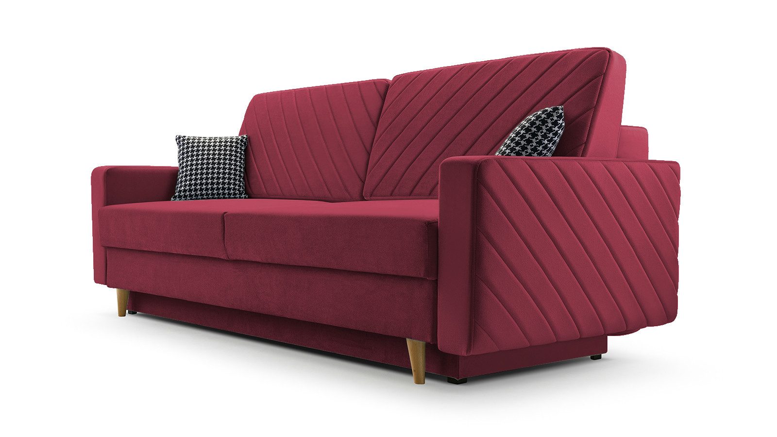 MOEBLO Schlafsofa CALIFORNIA, Sofa aus Samtstoff günstig online kaufen