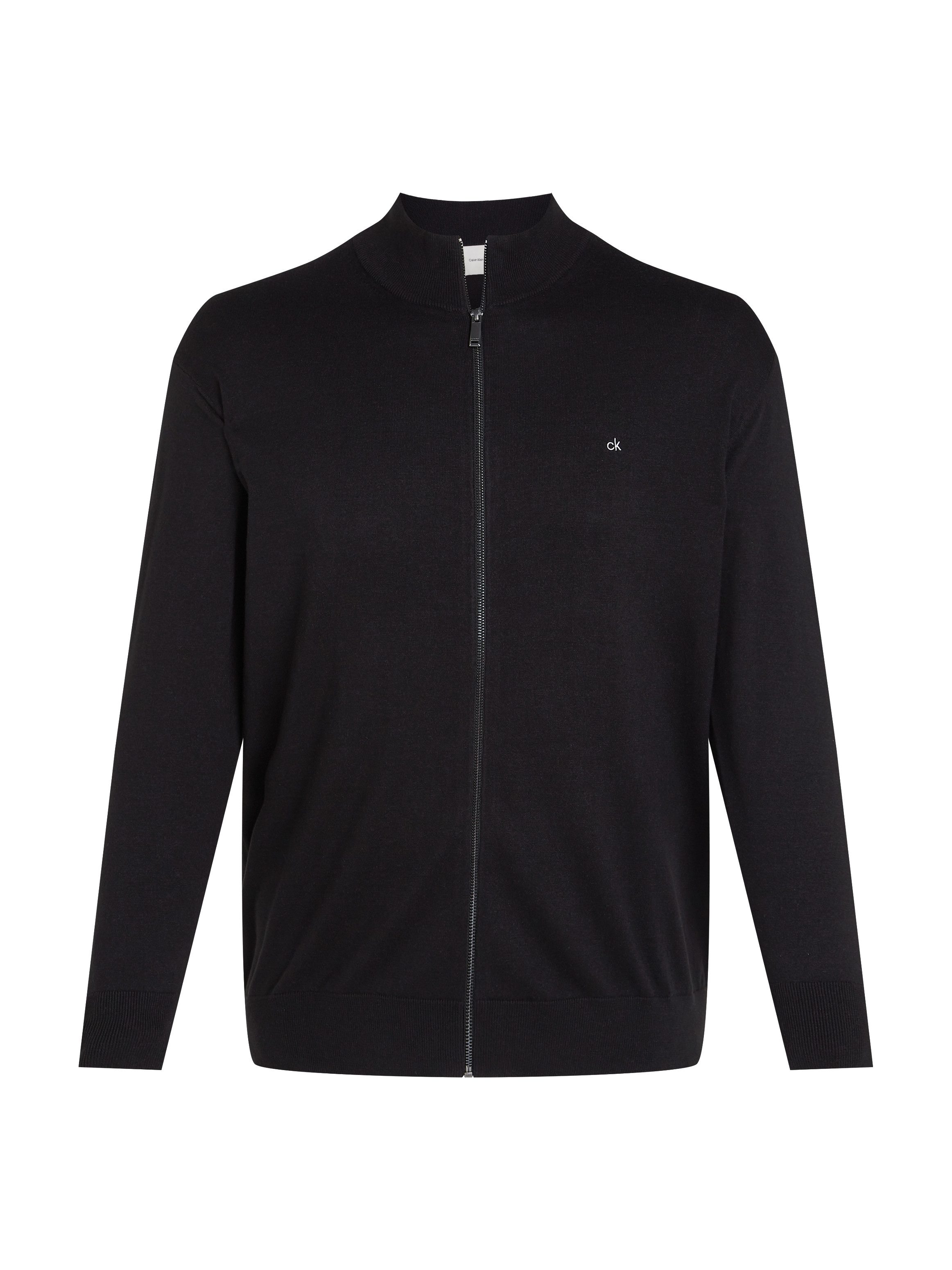 Calvin Klein Big&Tall Sweatshirt BT_COTTON SILK BLEND ZIP JACKET in Großen günstig online kaufen