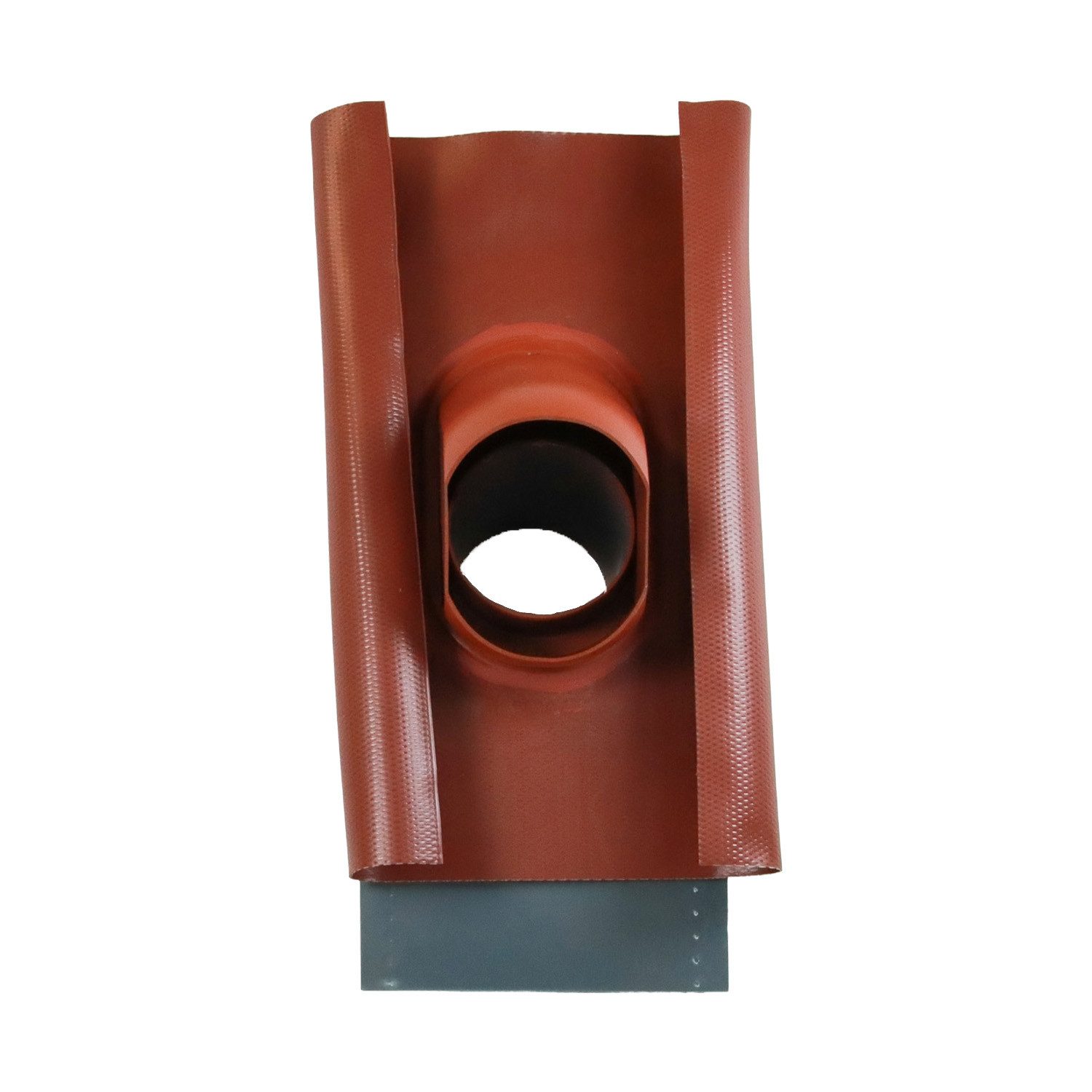 FLECK Dachdurchführung Auraflex DN 150 rot mit Wetterkappe, Spezial-Hart-PVC