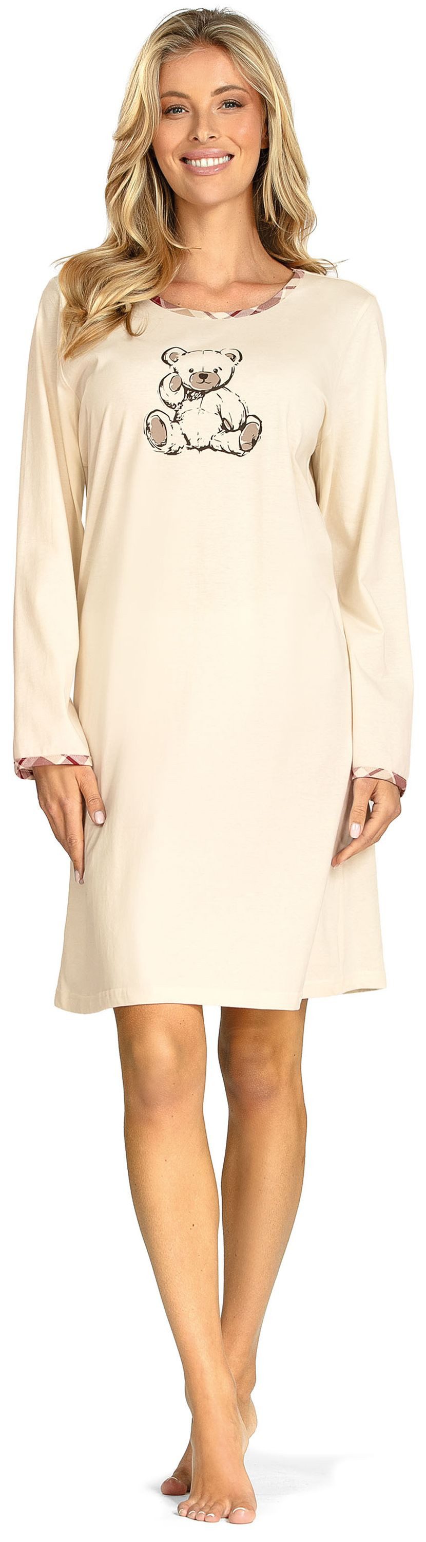 comtessa Nachthemd Mellow Luxe (Set, 1-tlg., 1-teilig) Damen Sleepshirt ca.95cm Schlafshirt Baumwolle große Größen