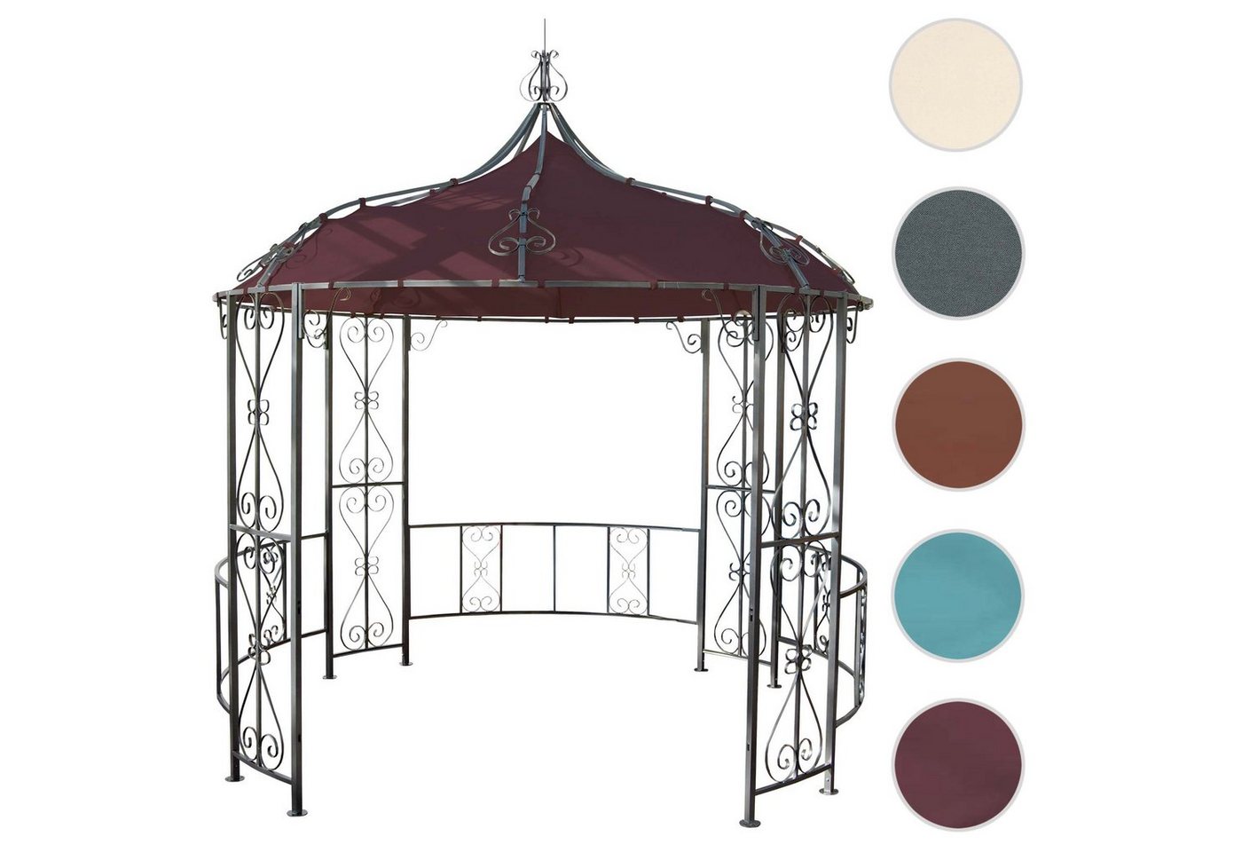 Thumbnail - MCW Pergola Cabrera, Mit Wasserablaufösen, stabiler Stand, Abnehmbarer Bezug, rund
