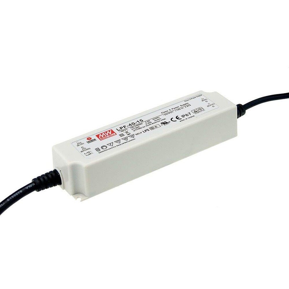 "LPF-40-24" 24V, Kunststoff, Einbau, 40W, IP67, L162,5xH32xB40cm LED Trafo