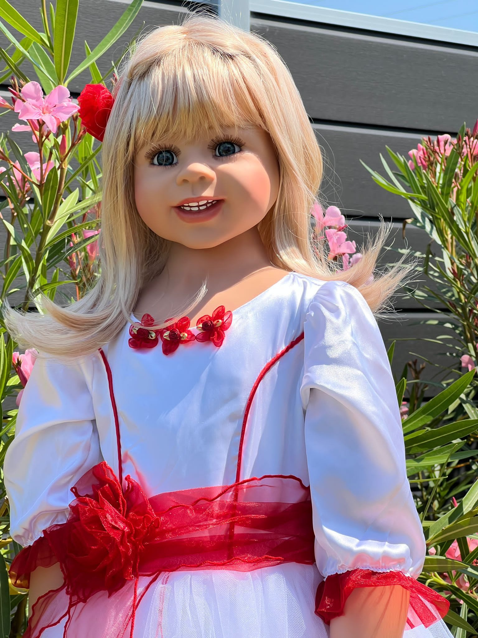 CMTPUPPENGALERIE Stehpuppe Coco von Monika Levenig - blond - 112 cm - (1-tlg)