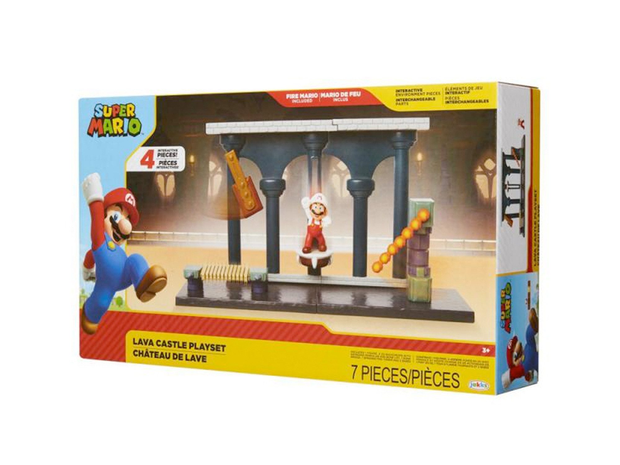 Super Mario Spielwelt Nintendo Super Mario Lava Castle Spielset, 6,5 cm