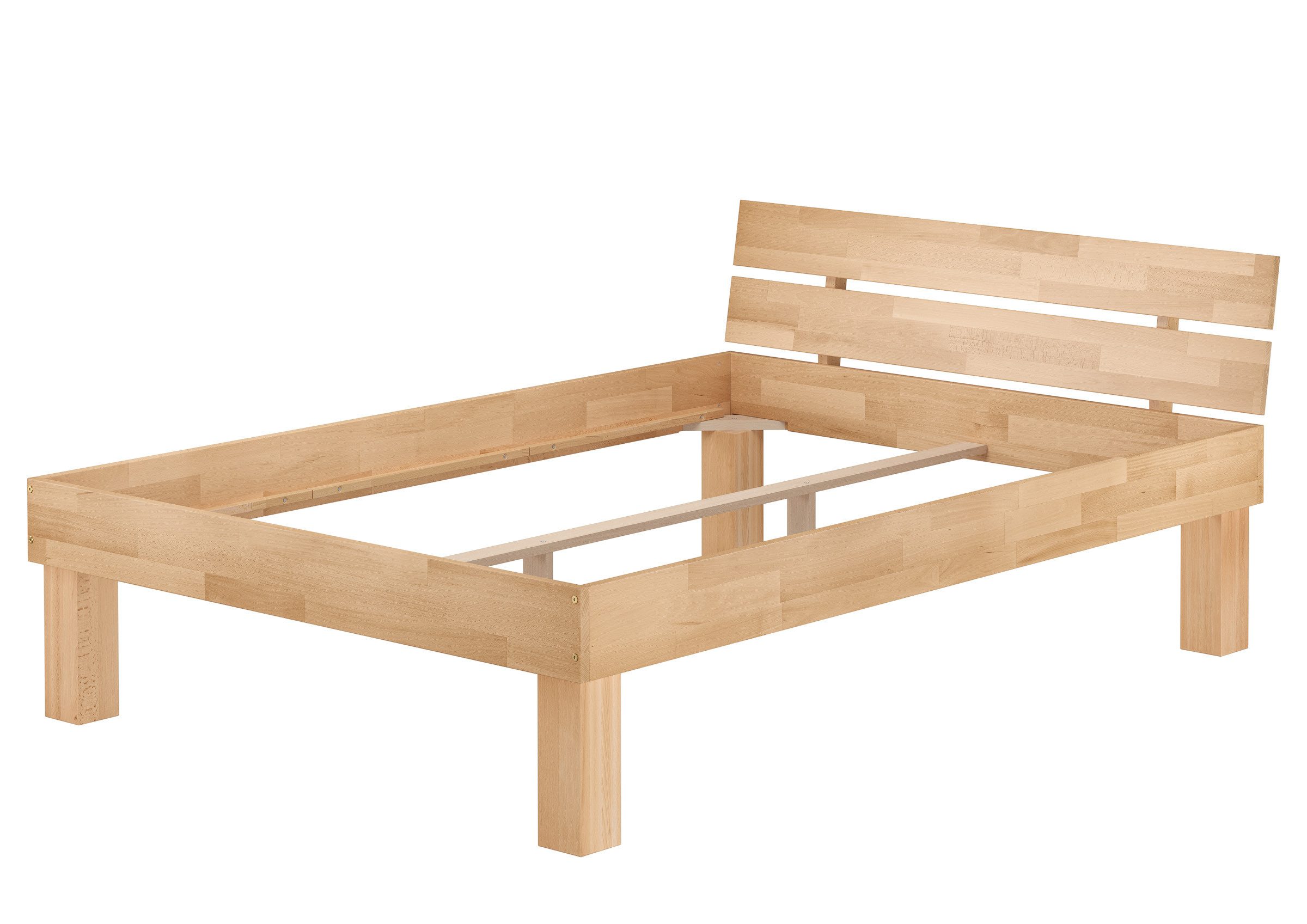 ERST-HOLZ Bett Echtholzbett Massivholzbett Buche Verschiedene günstig online kaufen
