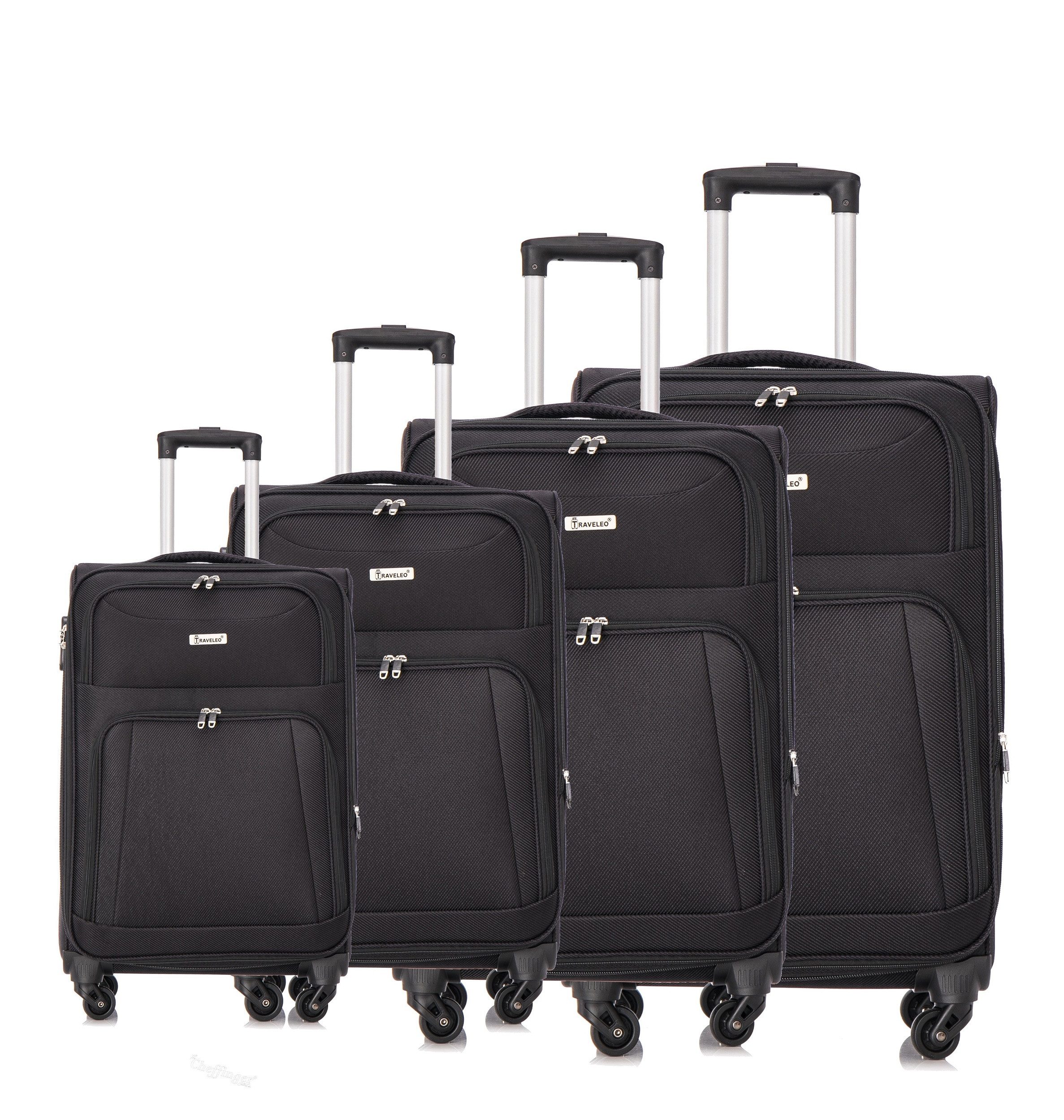 Cheffinger Kofferset Hochwertiges 4er Kofferset aus Stoff Erweiterbar und 3 günstig online kaufen