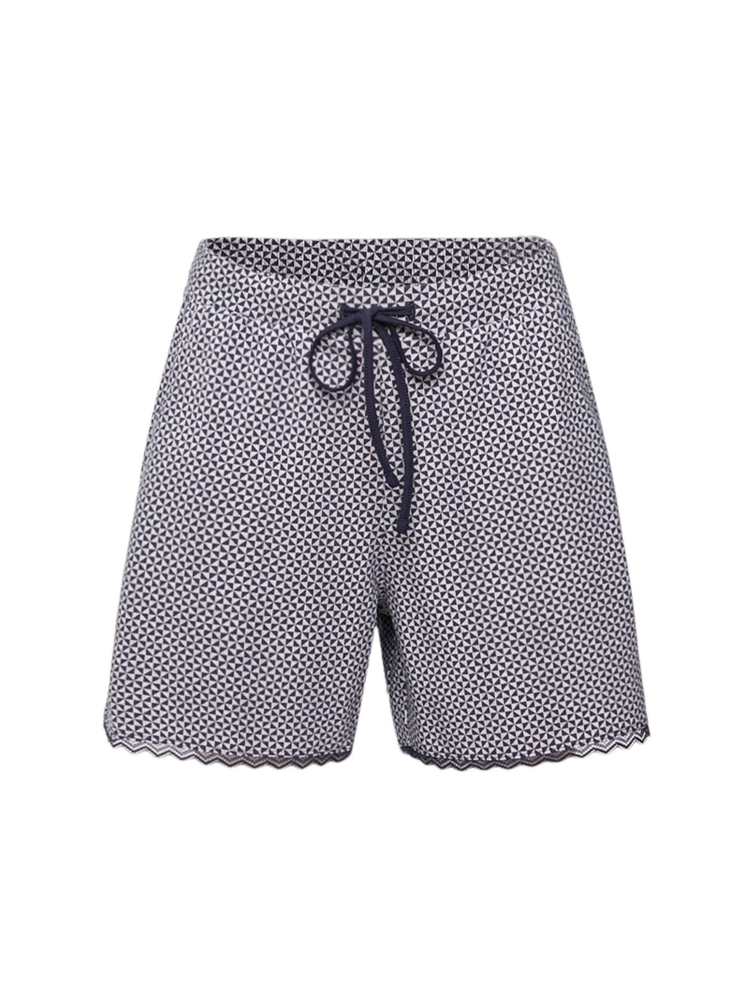 Esprit Schlafhose Jersey-Shorts mit Print NAVY | Unterhemden